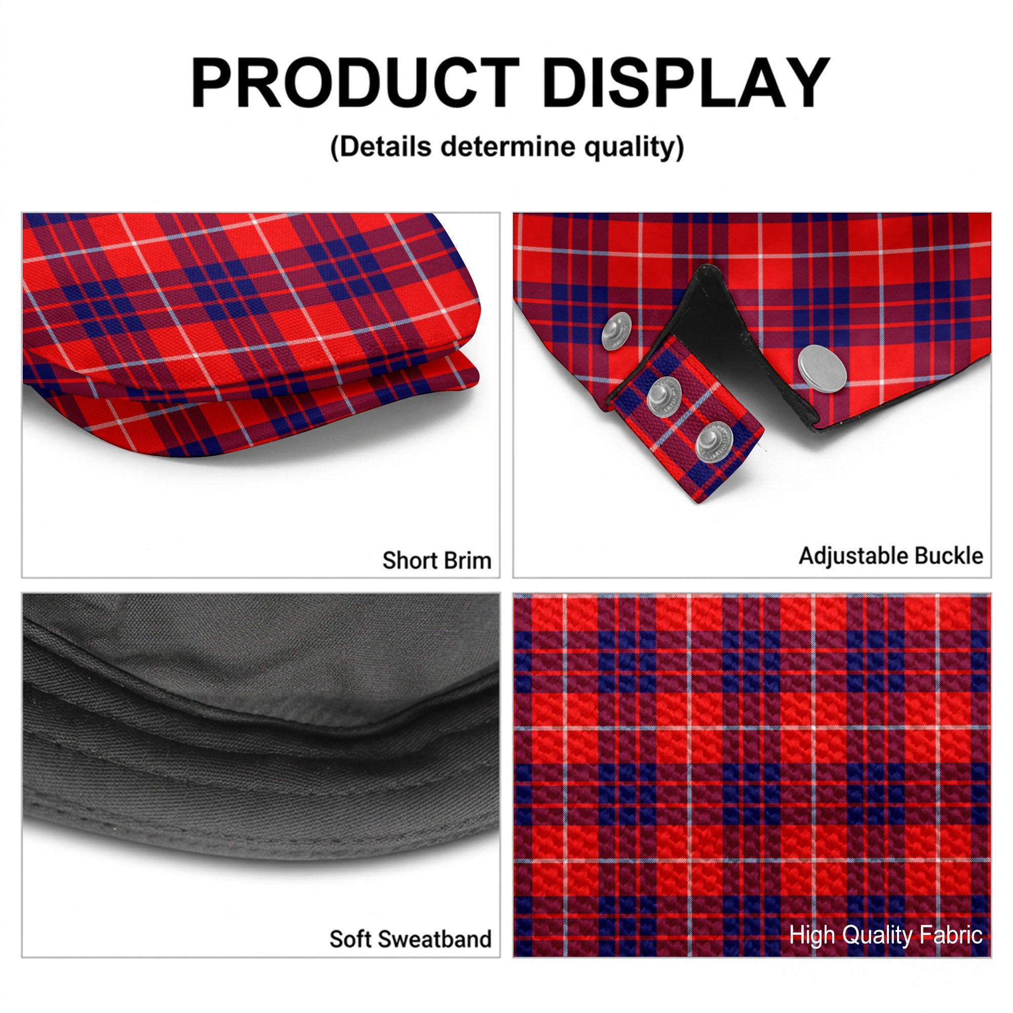 Hamilton Modern Tartan Flat Caps
