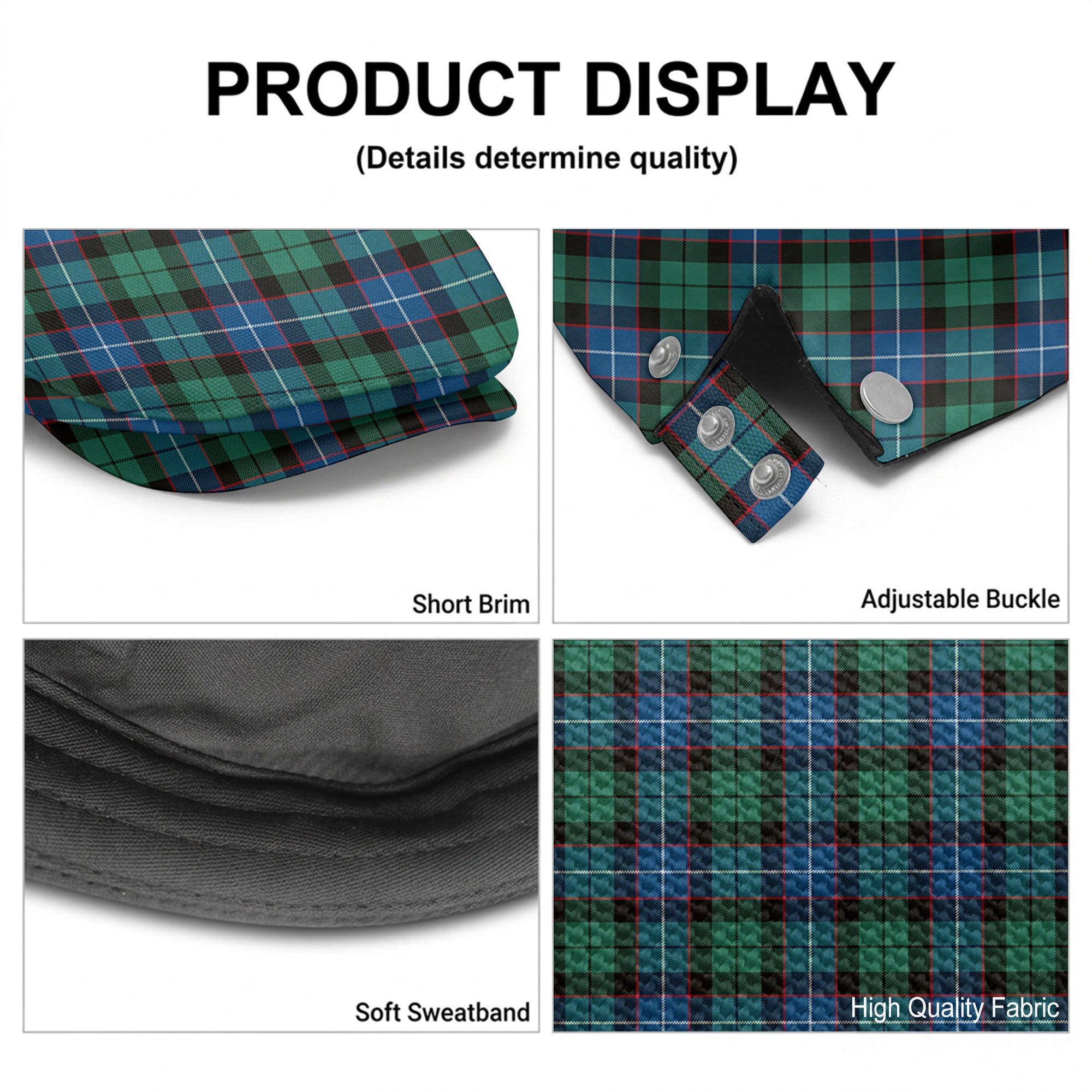 Hunter Ancient Tartan Flat Caps