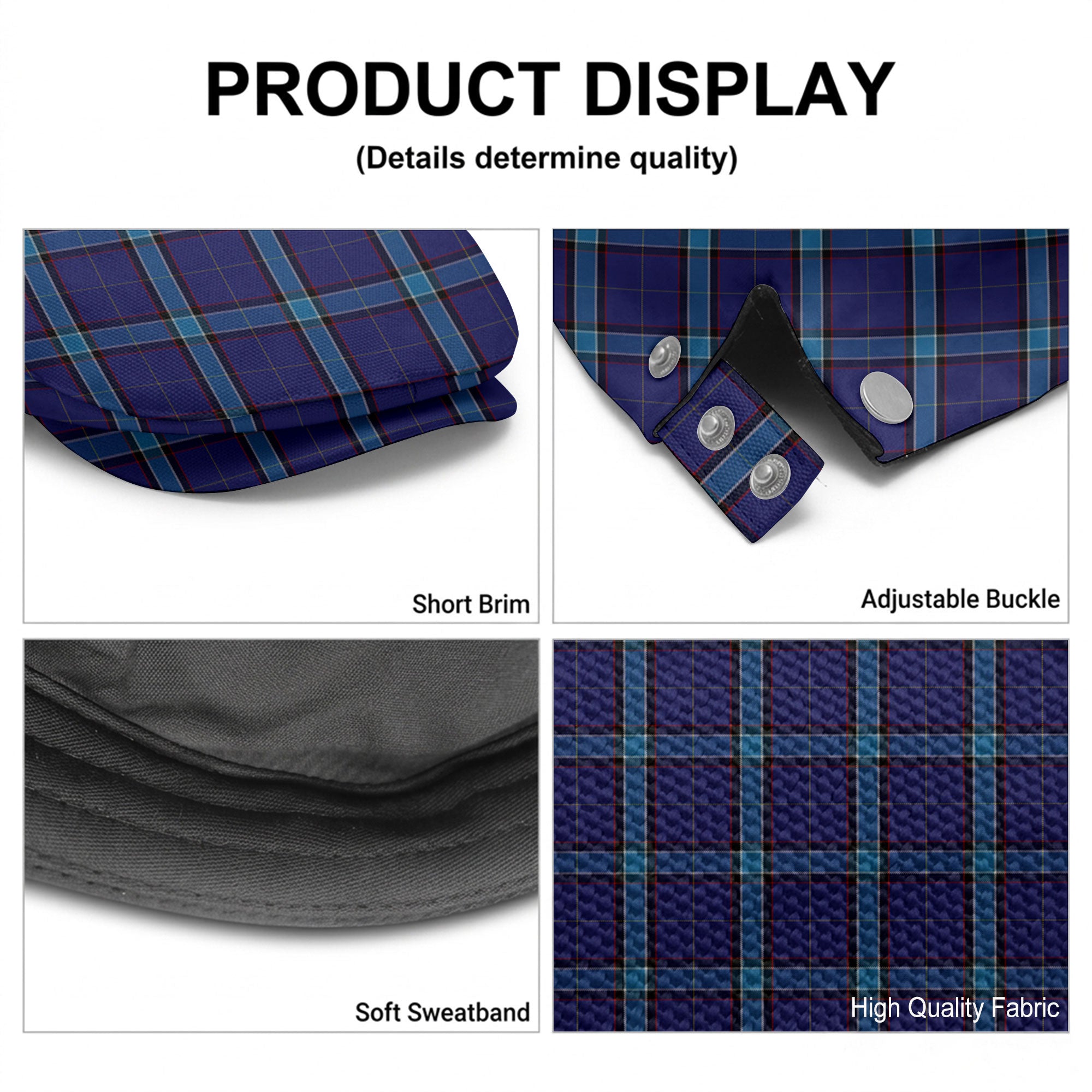 Kirkaldy Tartan Flat Caps