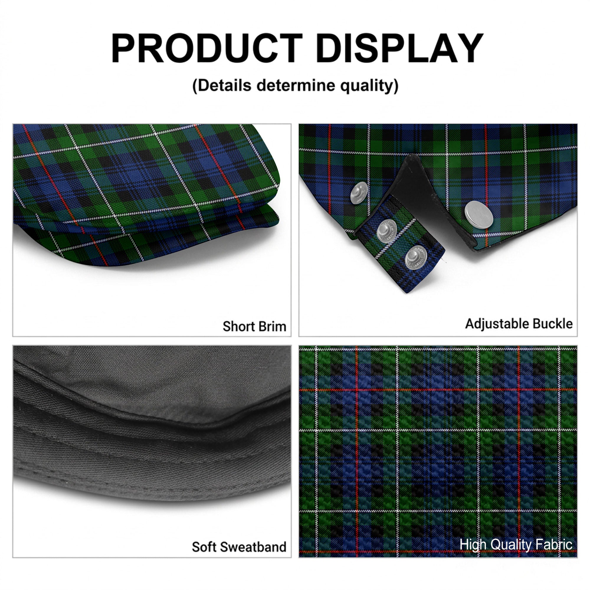 Kirkpatrick Tartan Flat Caps