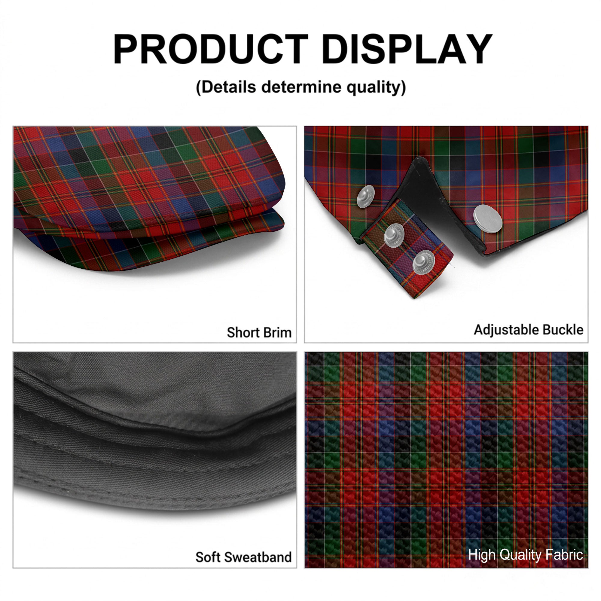 Leith Tartan Flat Caps