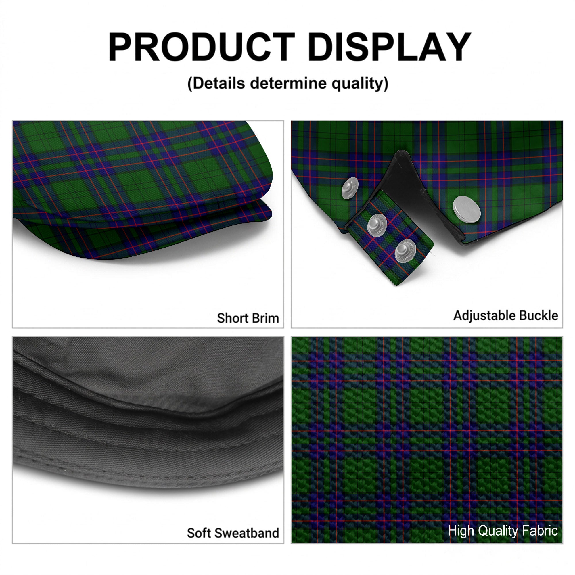 Lockhart Modern Tartan Flat Caps