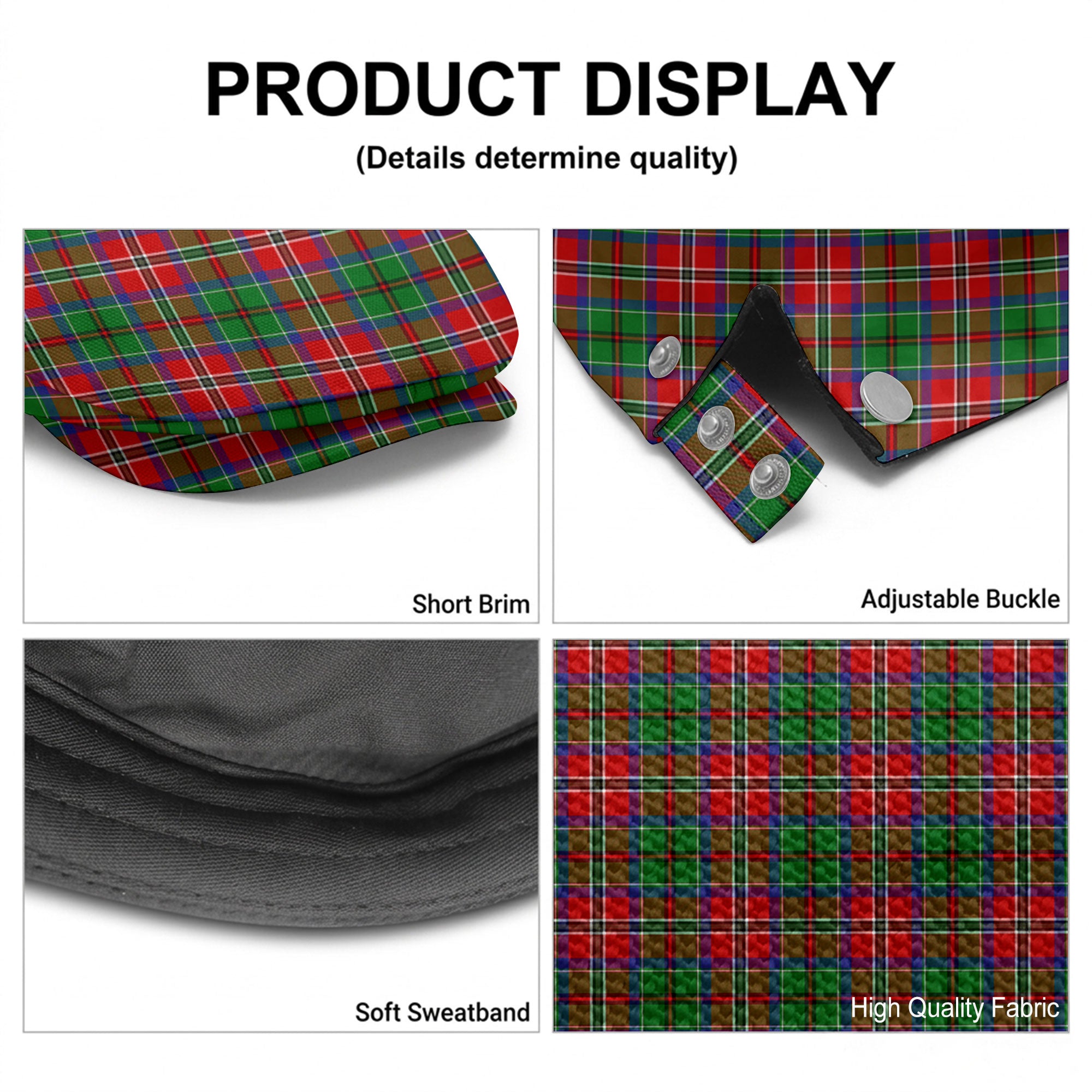 MacCulloch (McCulloch) Tartan Flat Caps