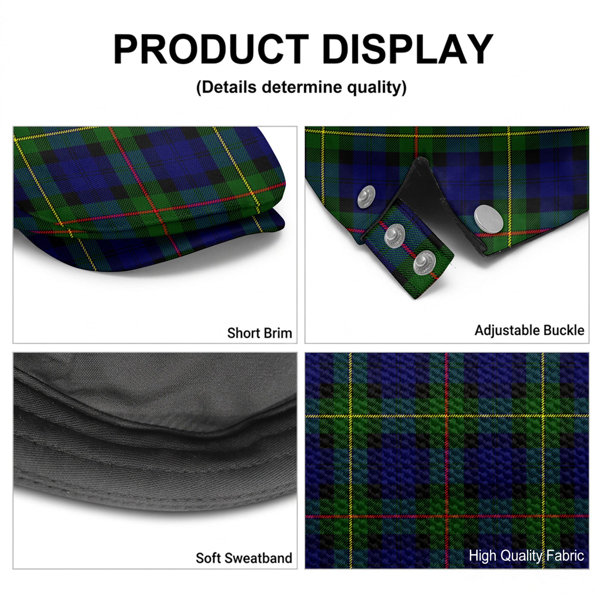MacEwan Modern Tartan Flat Caps