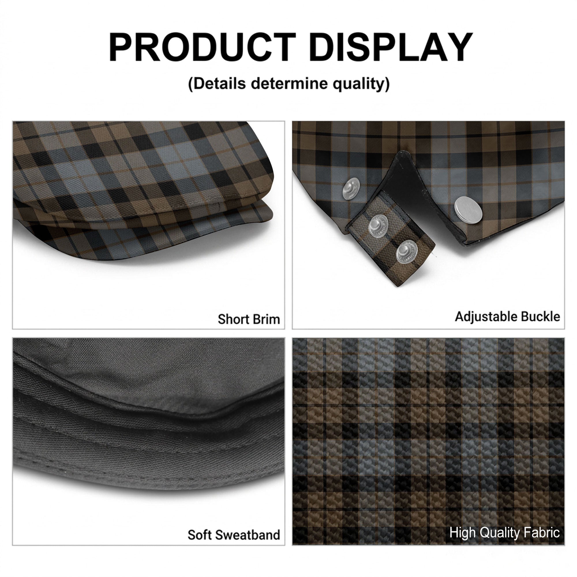 MacKay Weathered Tartan Flat Caps