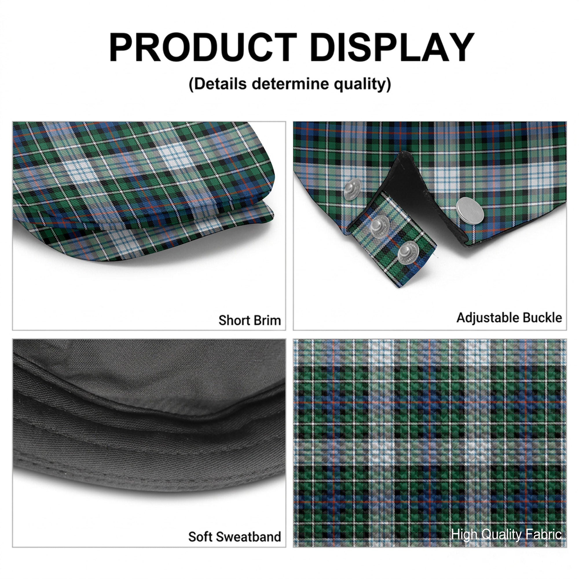 MacKenzie Dress Ancient Tartan Flat Caps