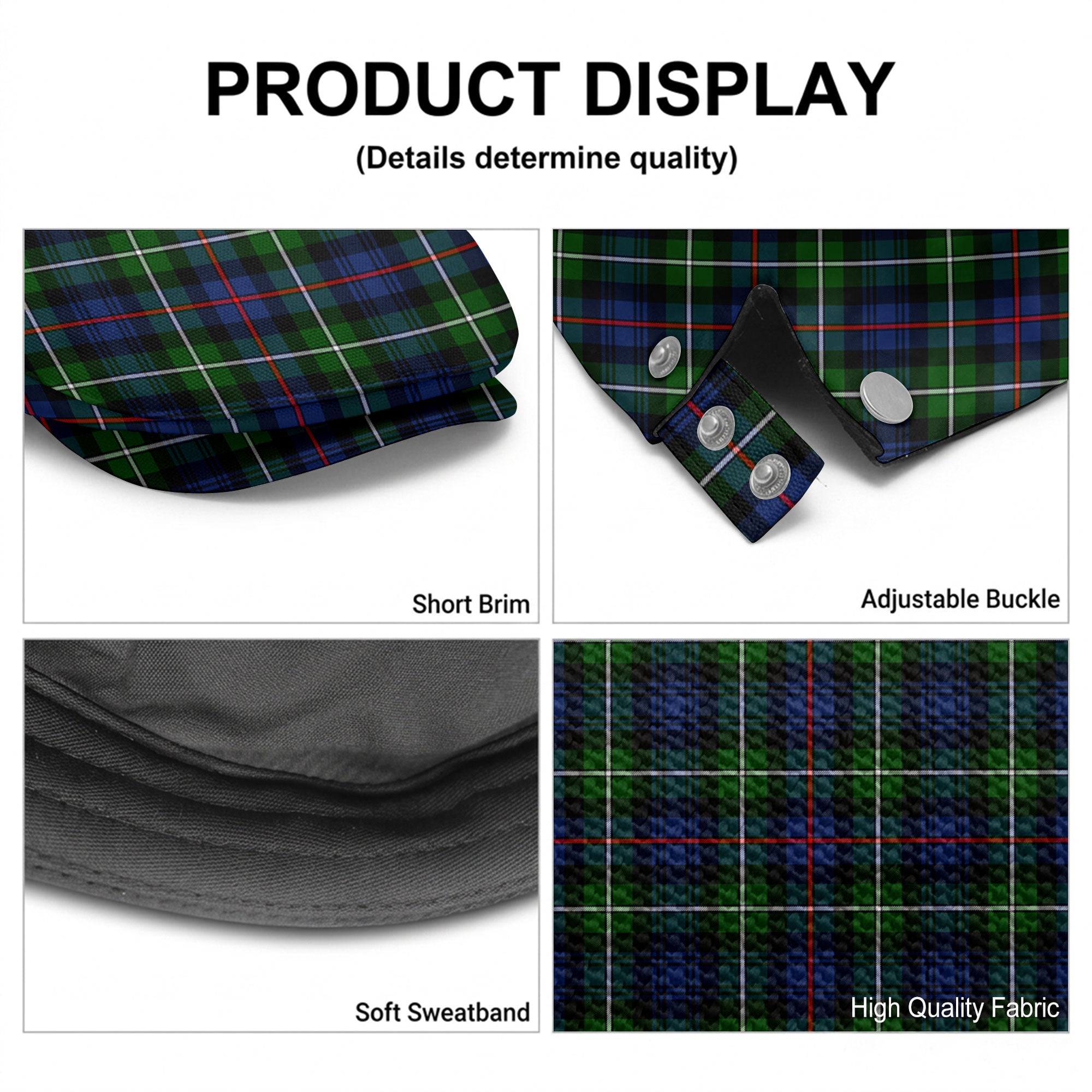 MacKenzie Modern Tartan Flat Caps
