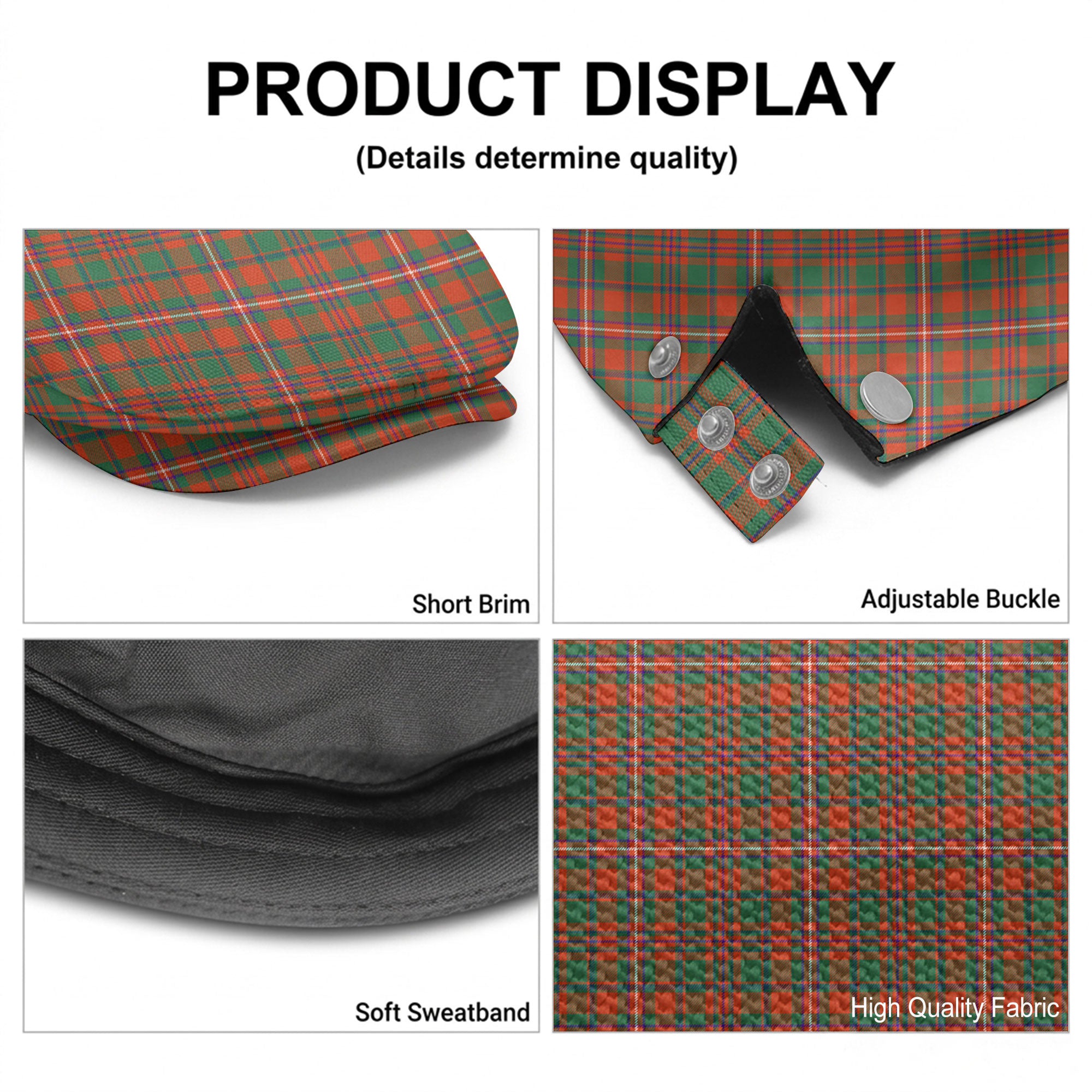 MacKinnon Ancient Tartan Flat Caps