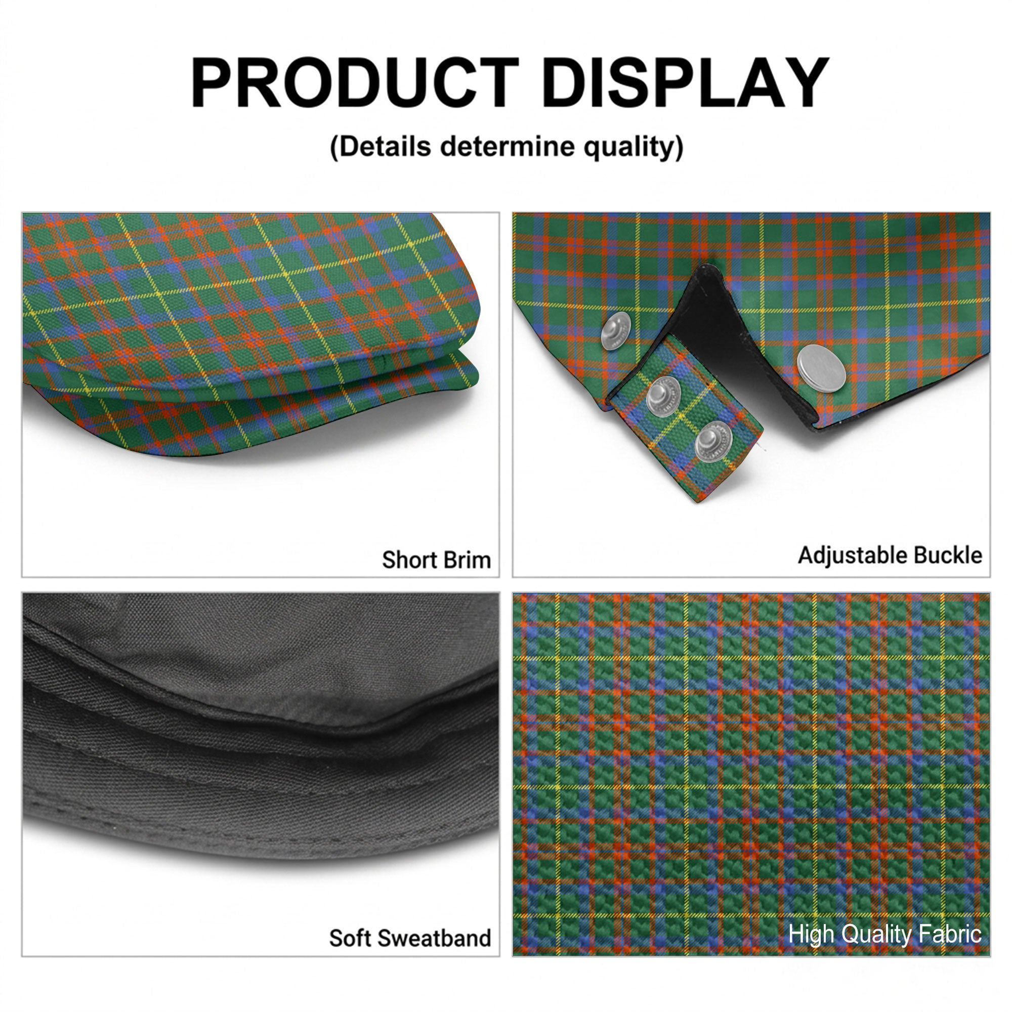 MacKintosh Hunting Ancient Tartan Flat Caps