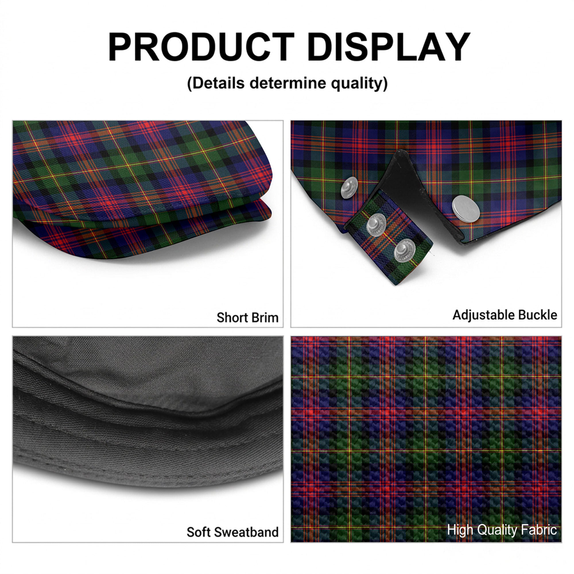 MacLennan Modern Tartan Flat Caps