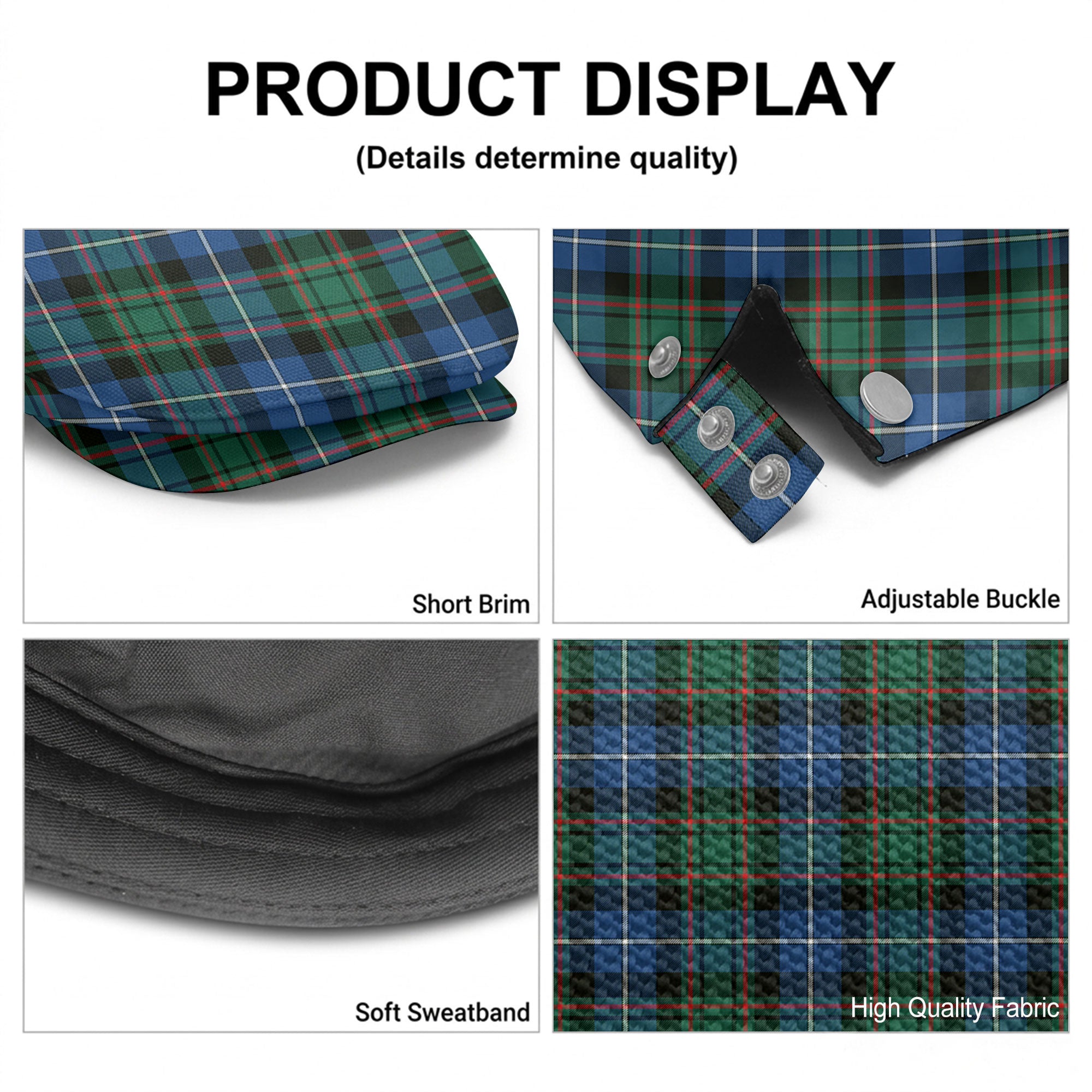 MacRae Hunting Ancient Tartan Flat Caps