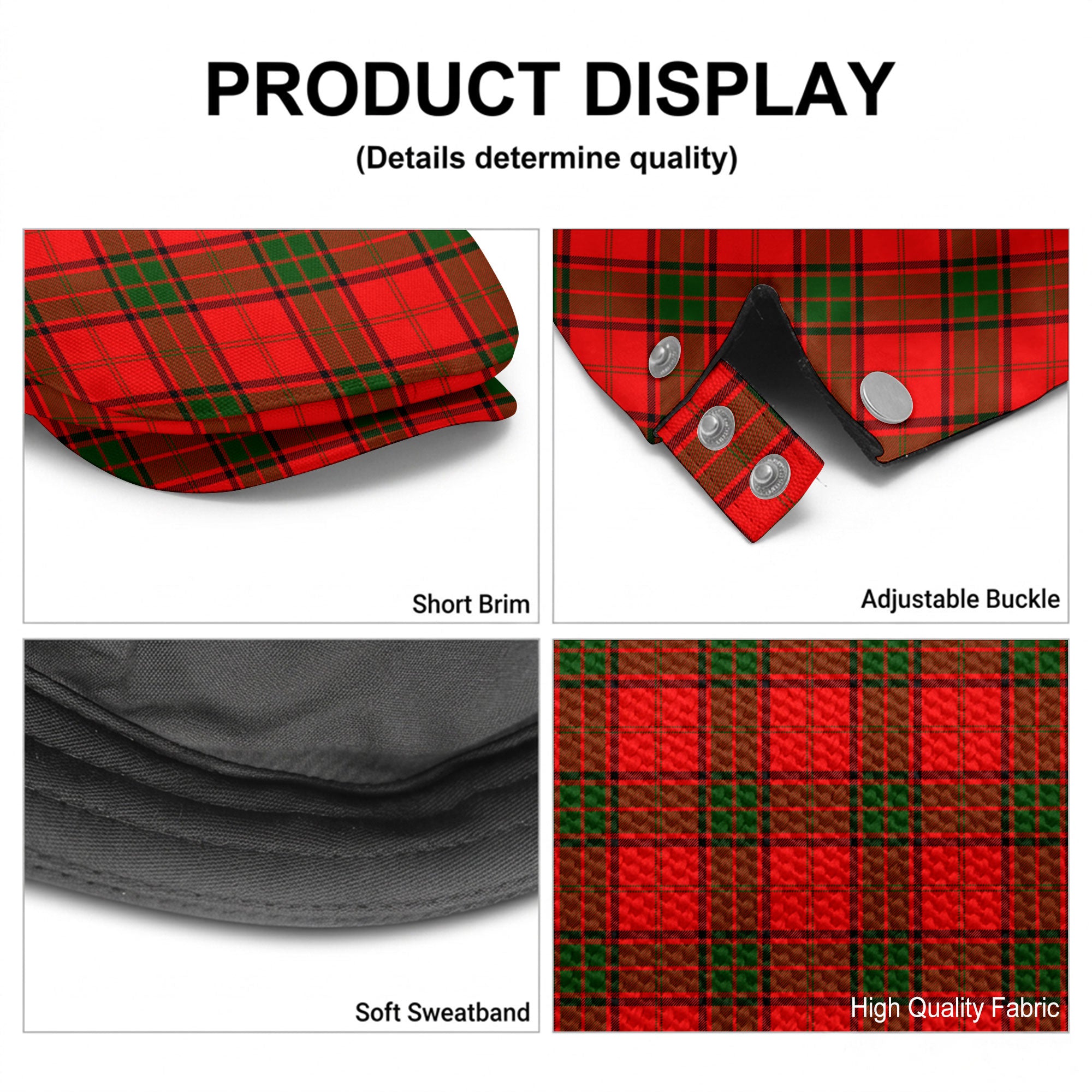 Maxwell Modern Tartan Flat Caps