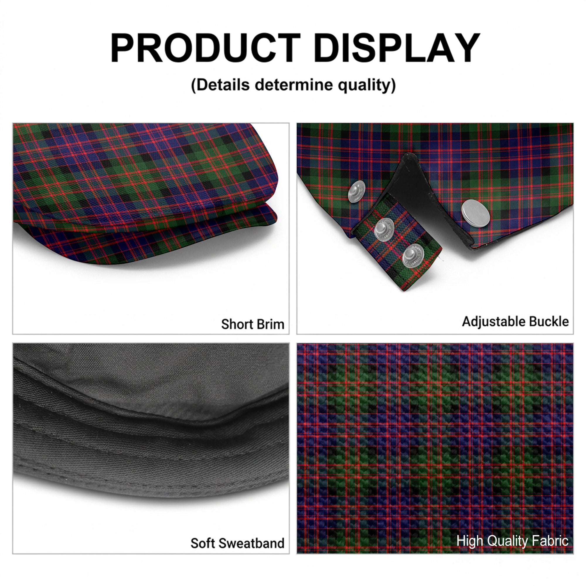 McDonald Modern Tartan Flat Caps