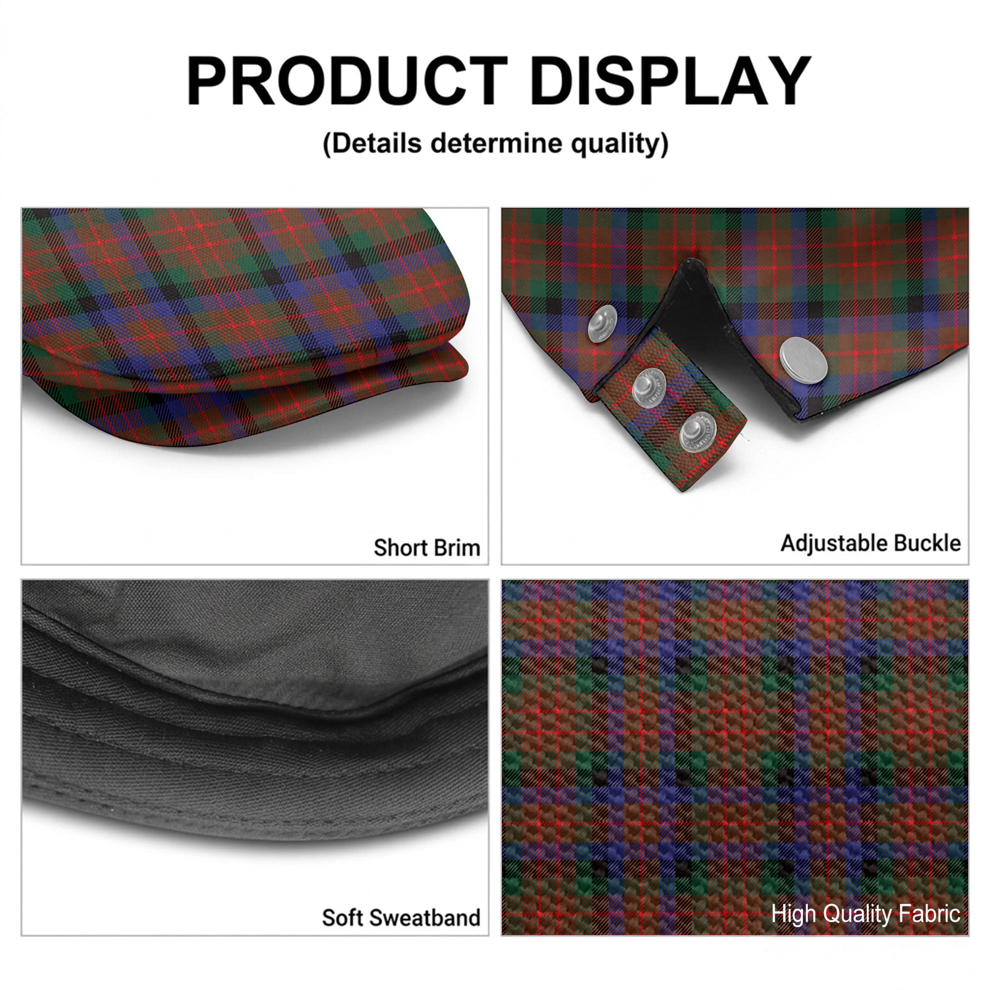 McDuff Hunting Modern Tartan Flat Caps