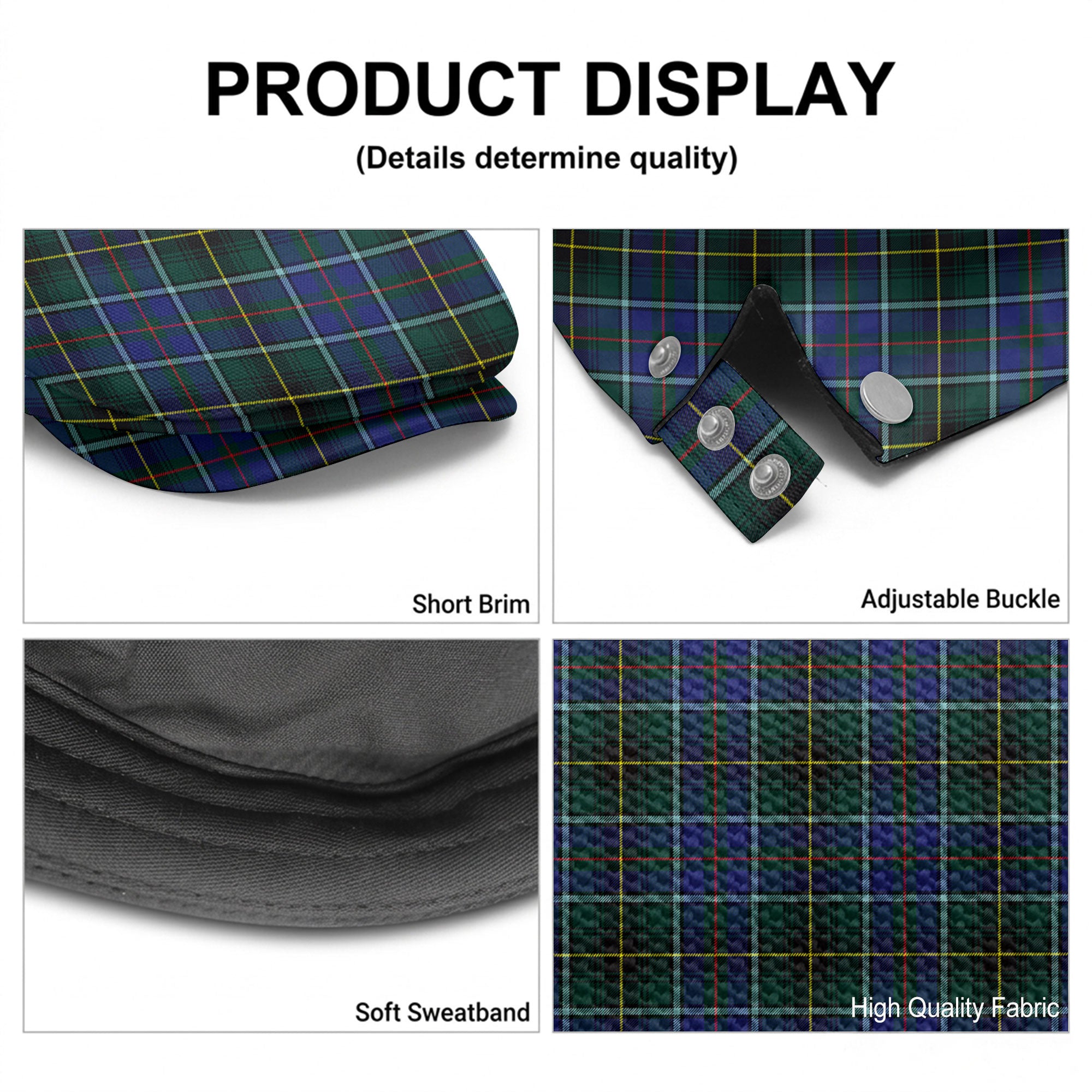 McInnes Modern Tartan Flat Caps