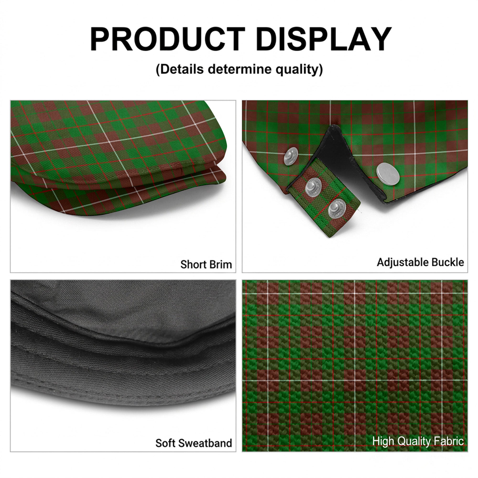 McKinnon Hunting Modern Tartan Flat Caps