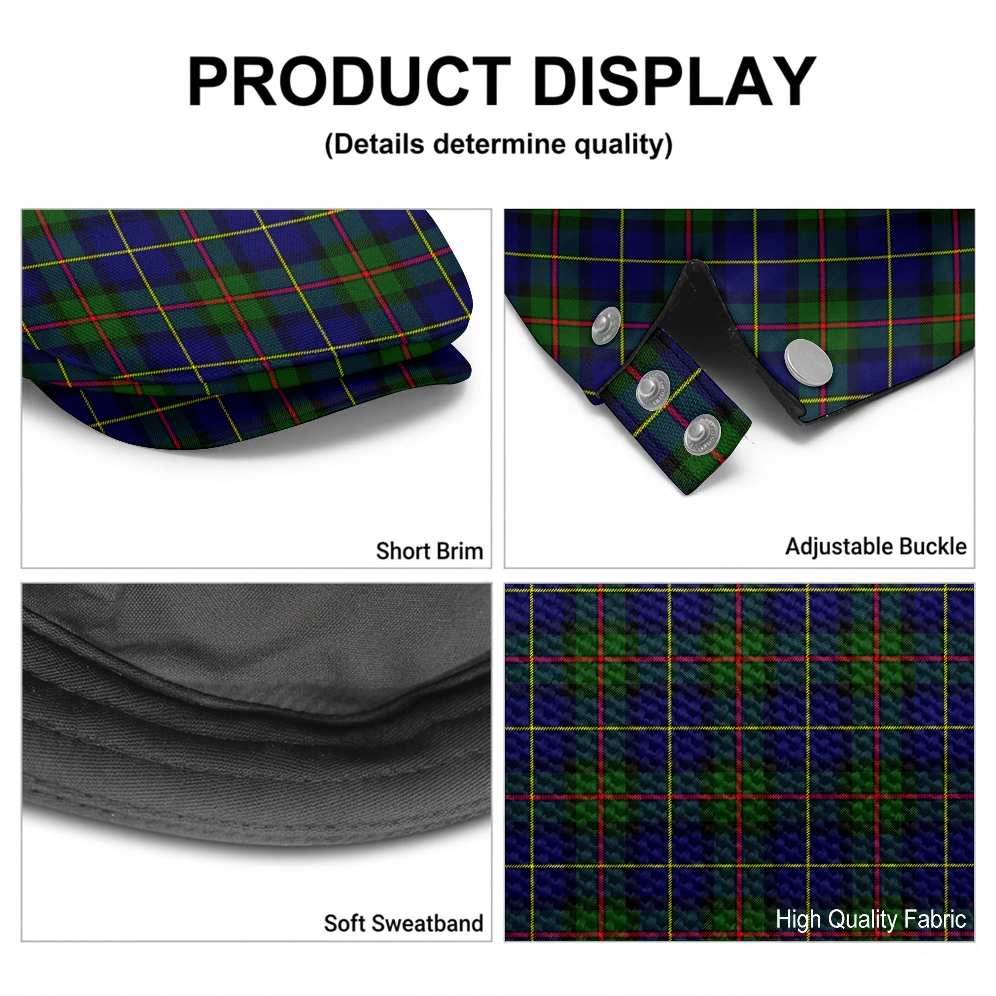 McLeod of Harris Modern Tartan Flat Caps