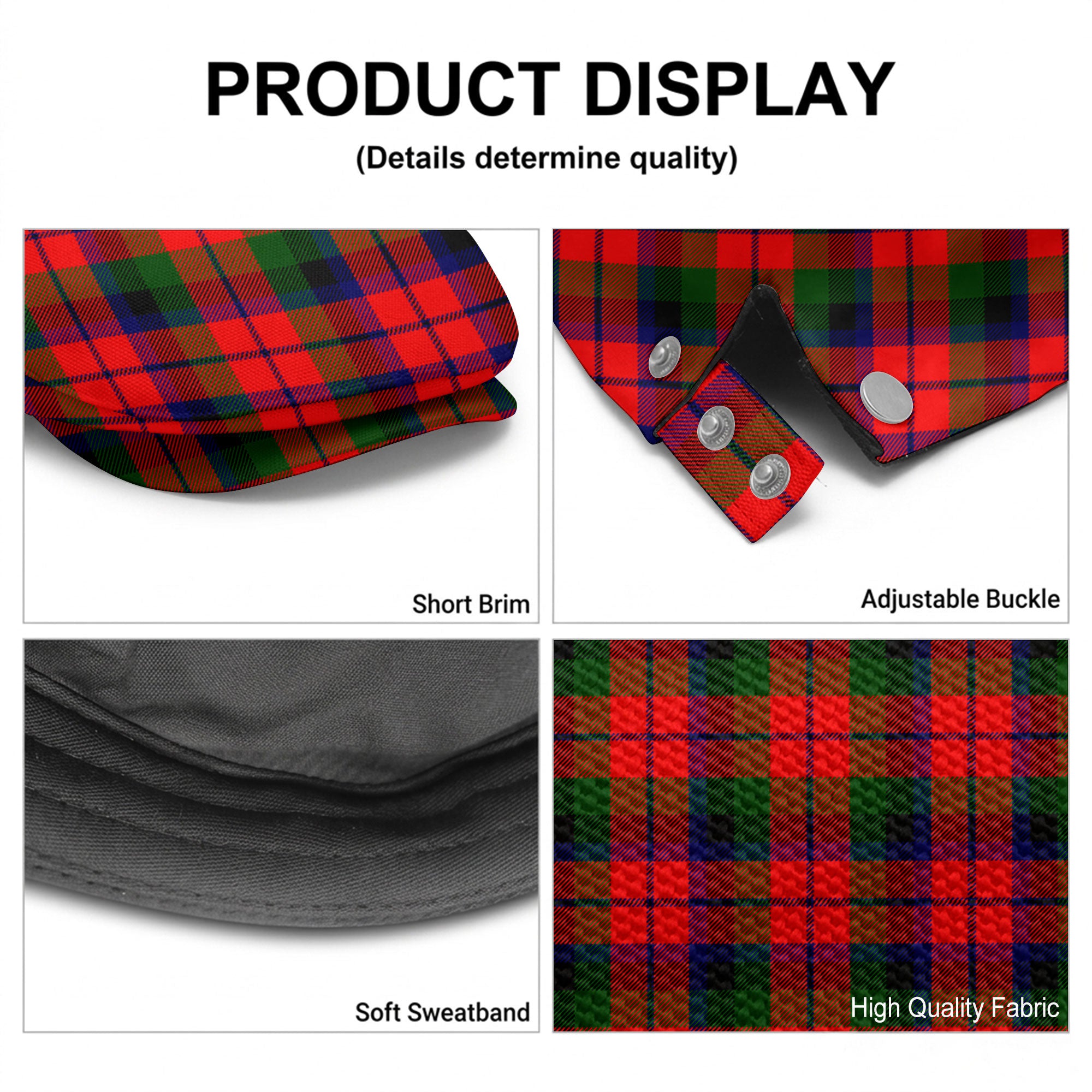 McNaughton Modern Tartan Flat Caps
