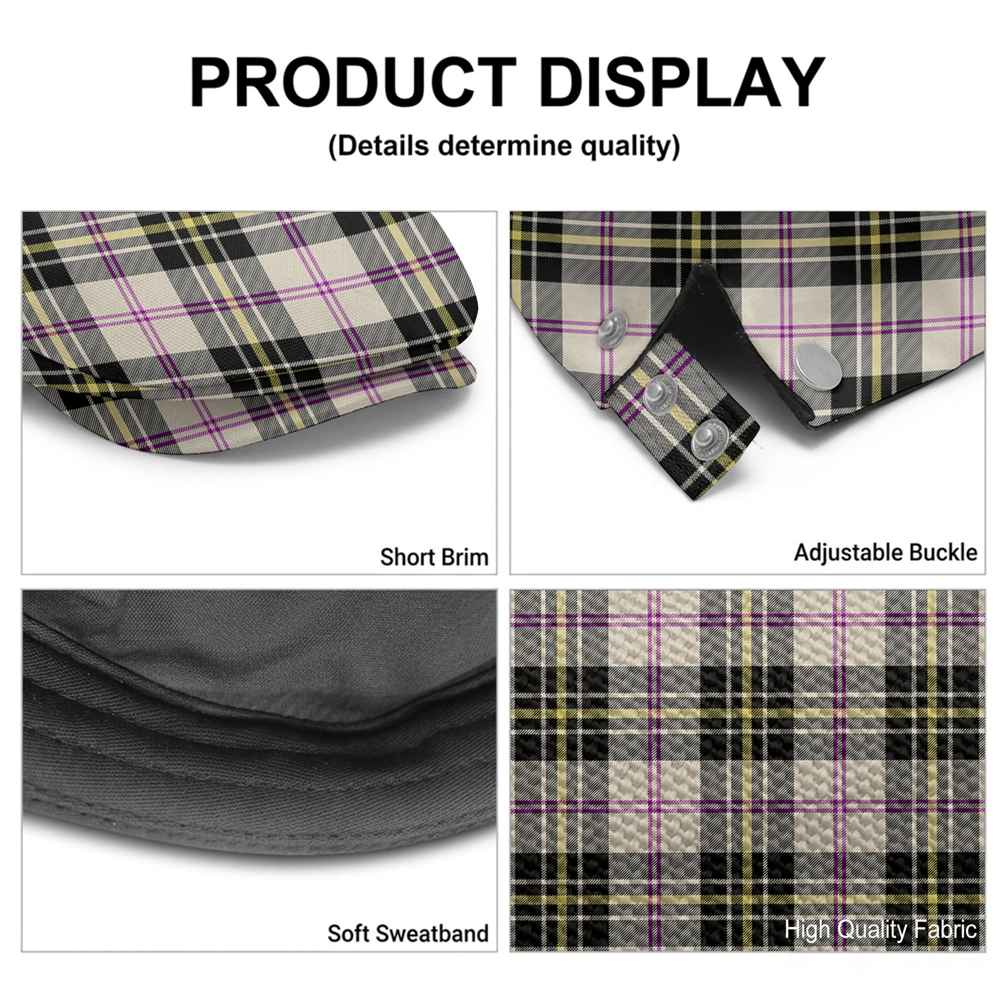 McPherson Dress Ancient Tartan Flat Caps