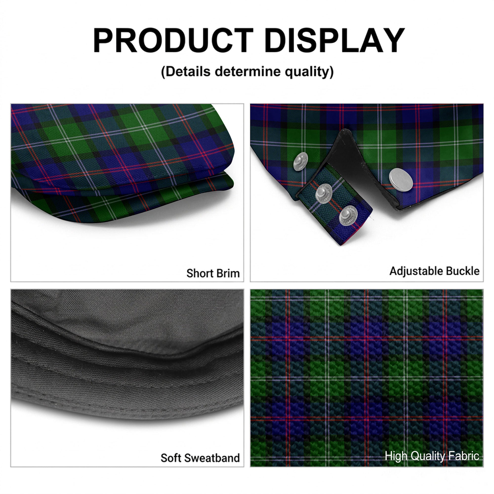 McThomas Modern Tartan Flat Caps