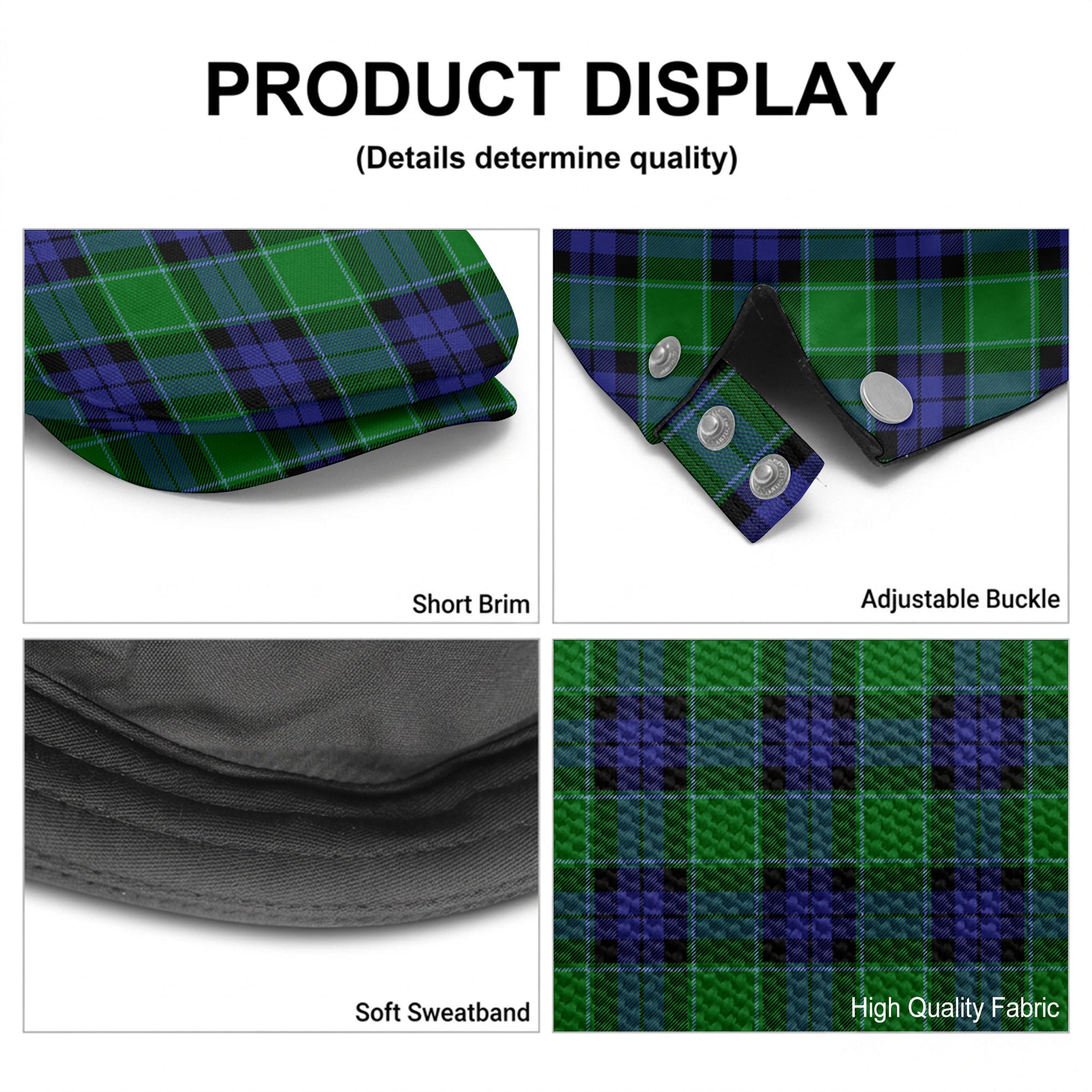 Monteith Tartan Flat Caps