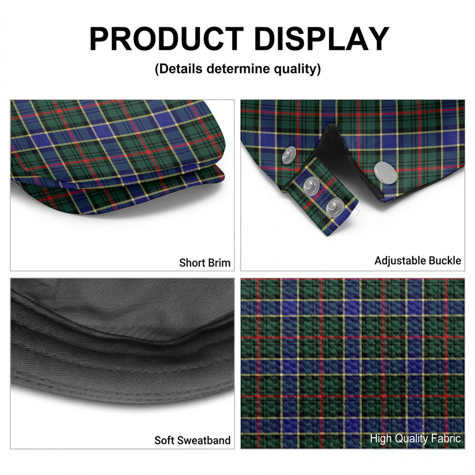 Ogilvie Hunting Modern Tartan Flat Caps