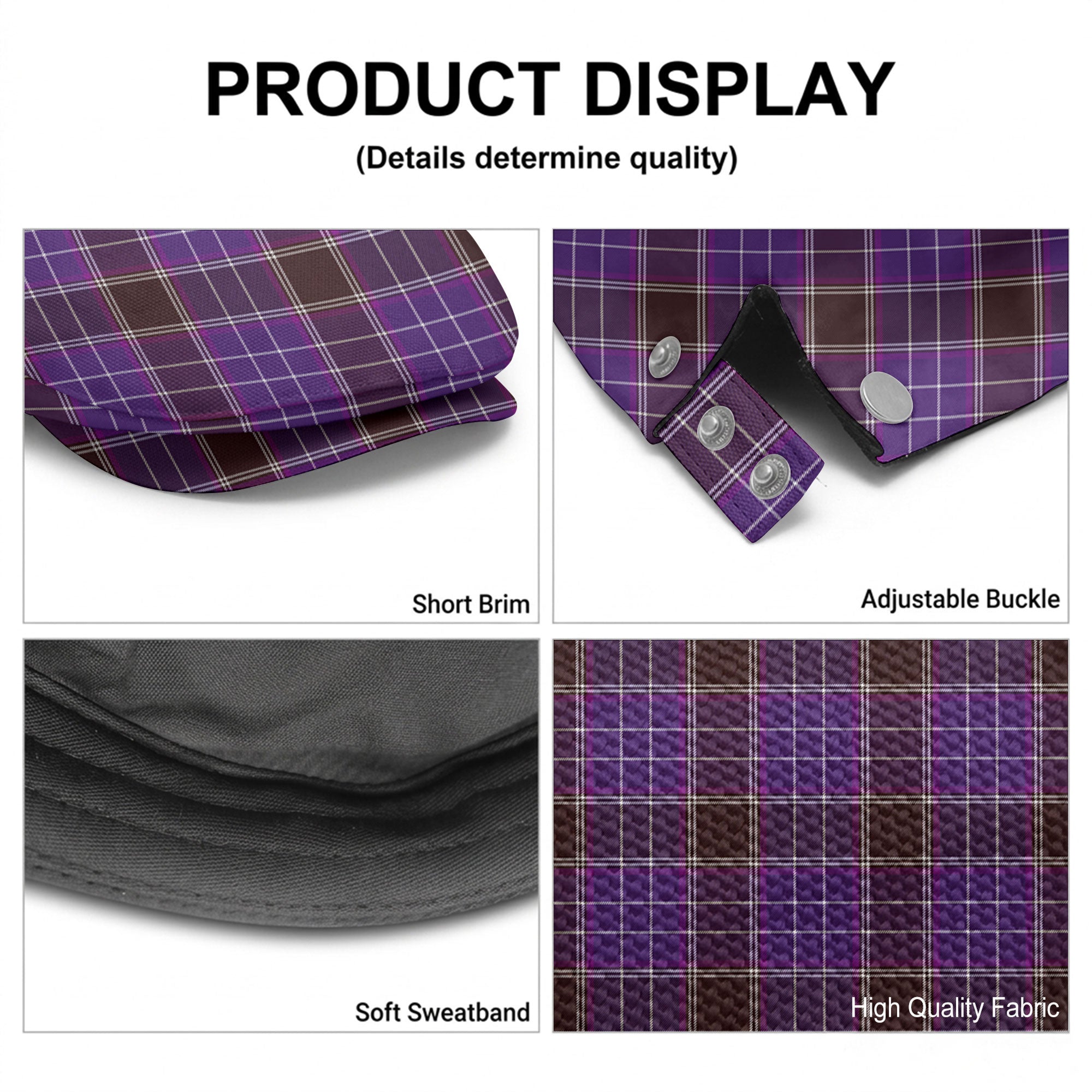 Phillips Tartan Flat Caps