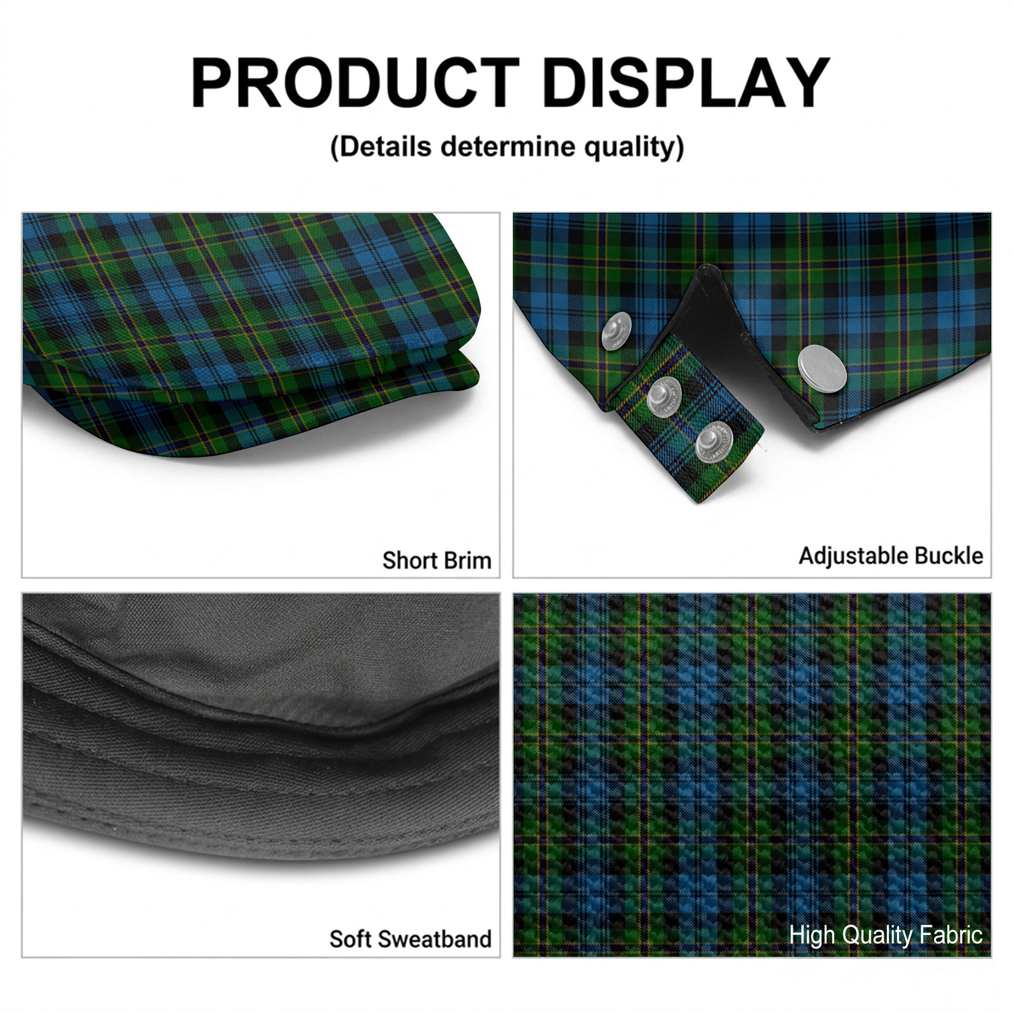 Polaris Military Tartan Flat Caps