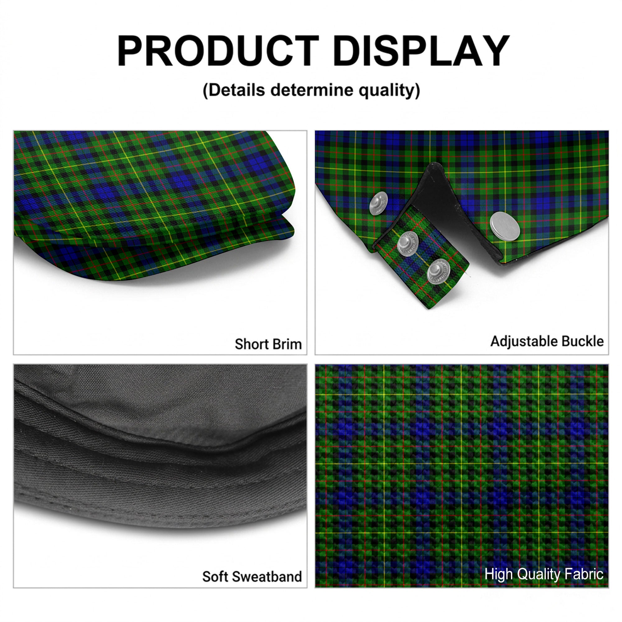 Rollo Modern Tartan Flat Caps