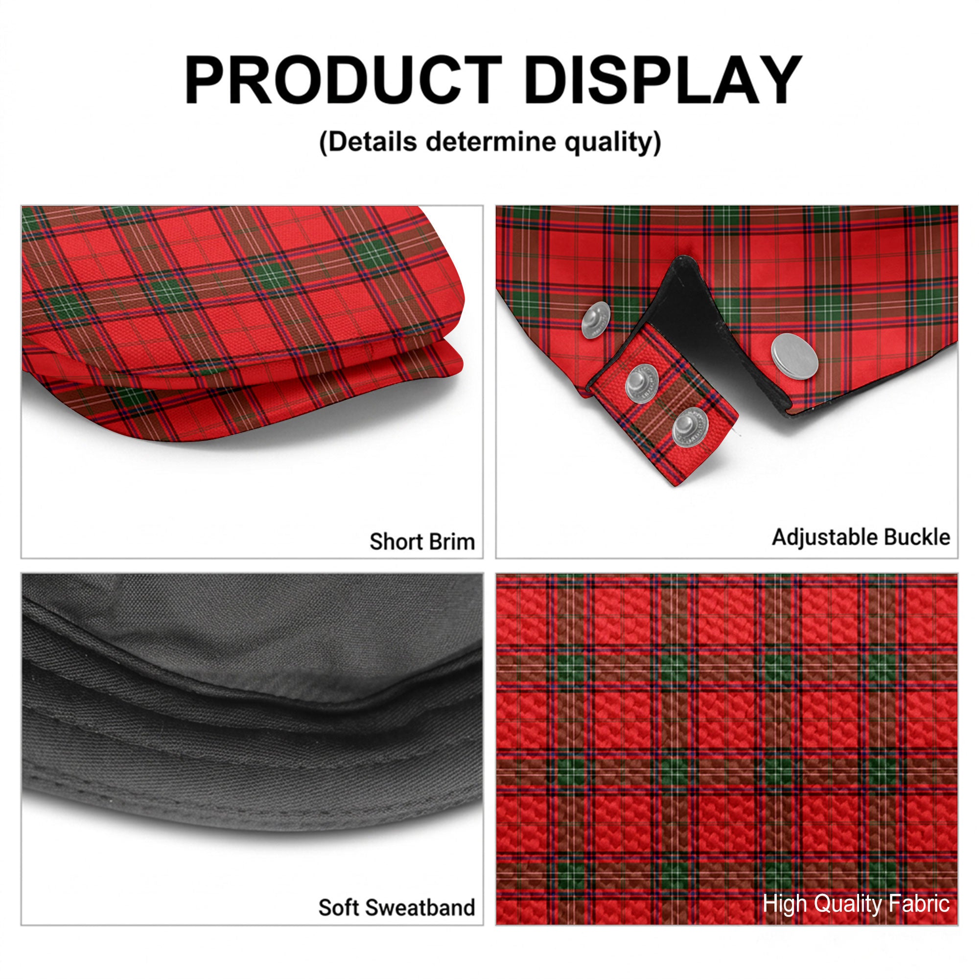 Seton Modern Tartan Flat Caps