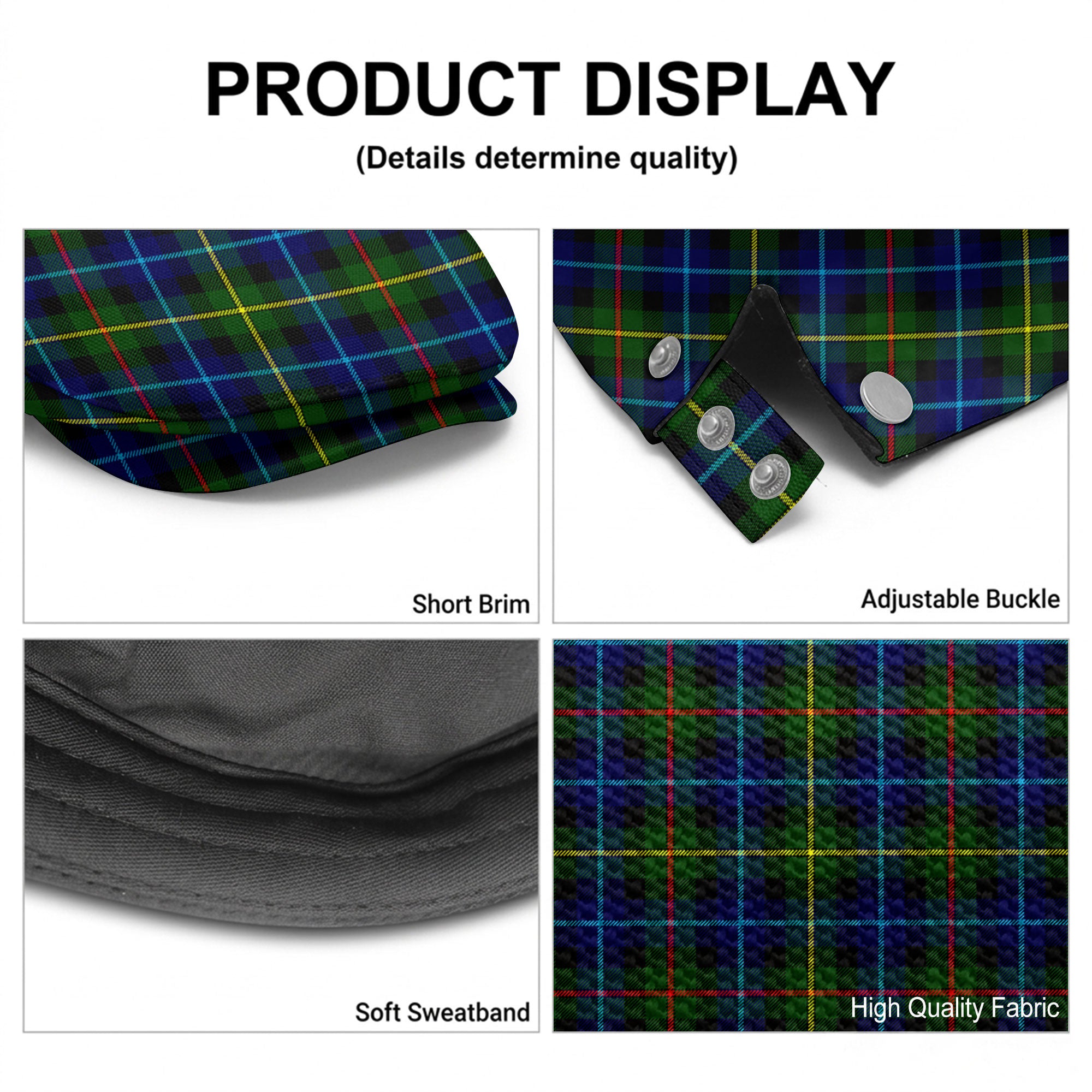 Smith Modern Tartan Flat Caps