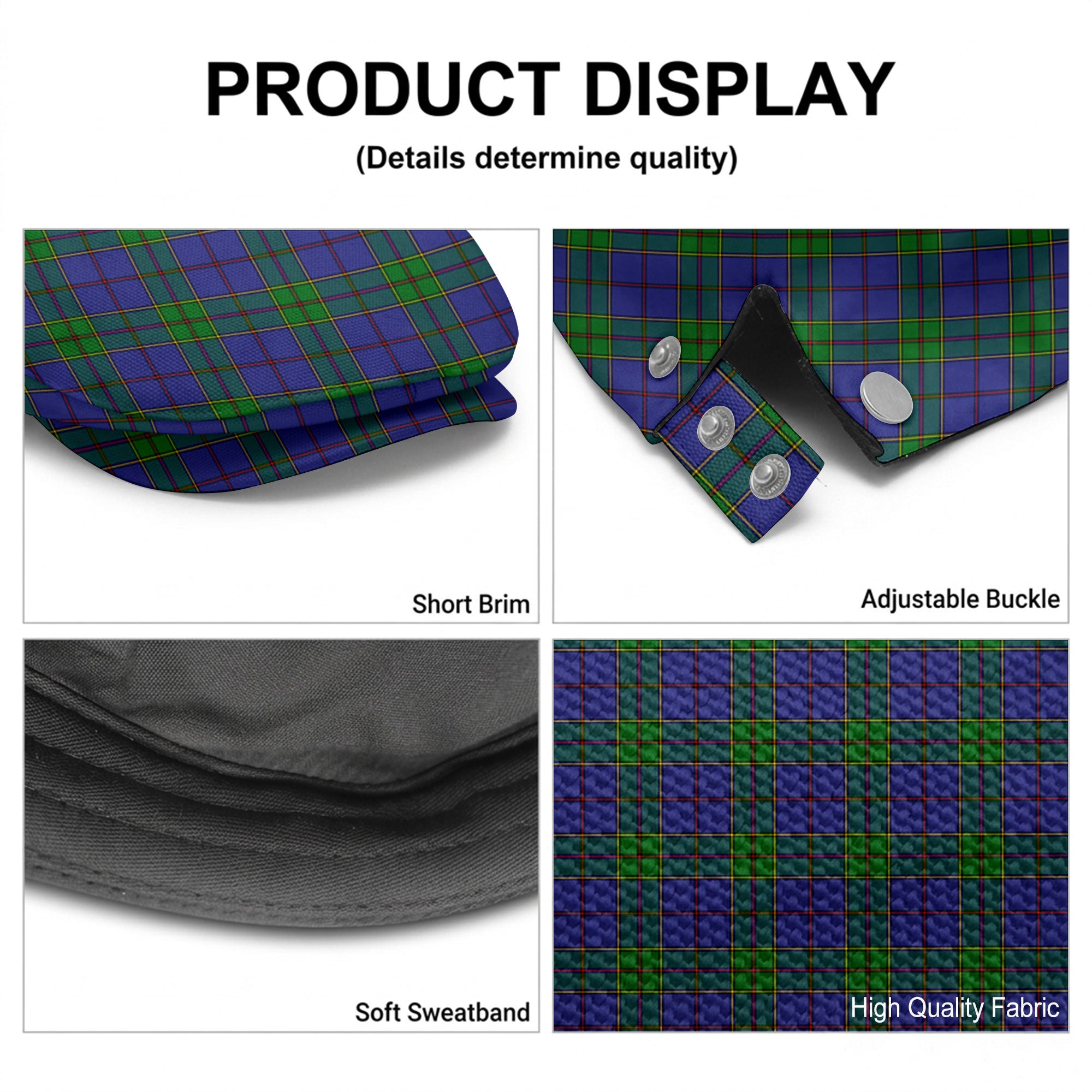 Strachan Tartan Flat Caps