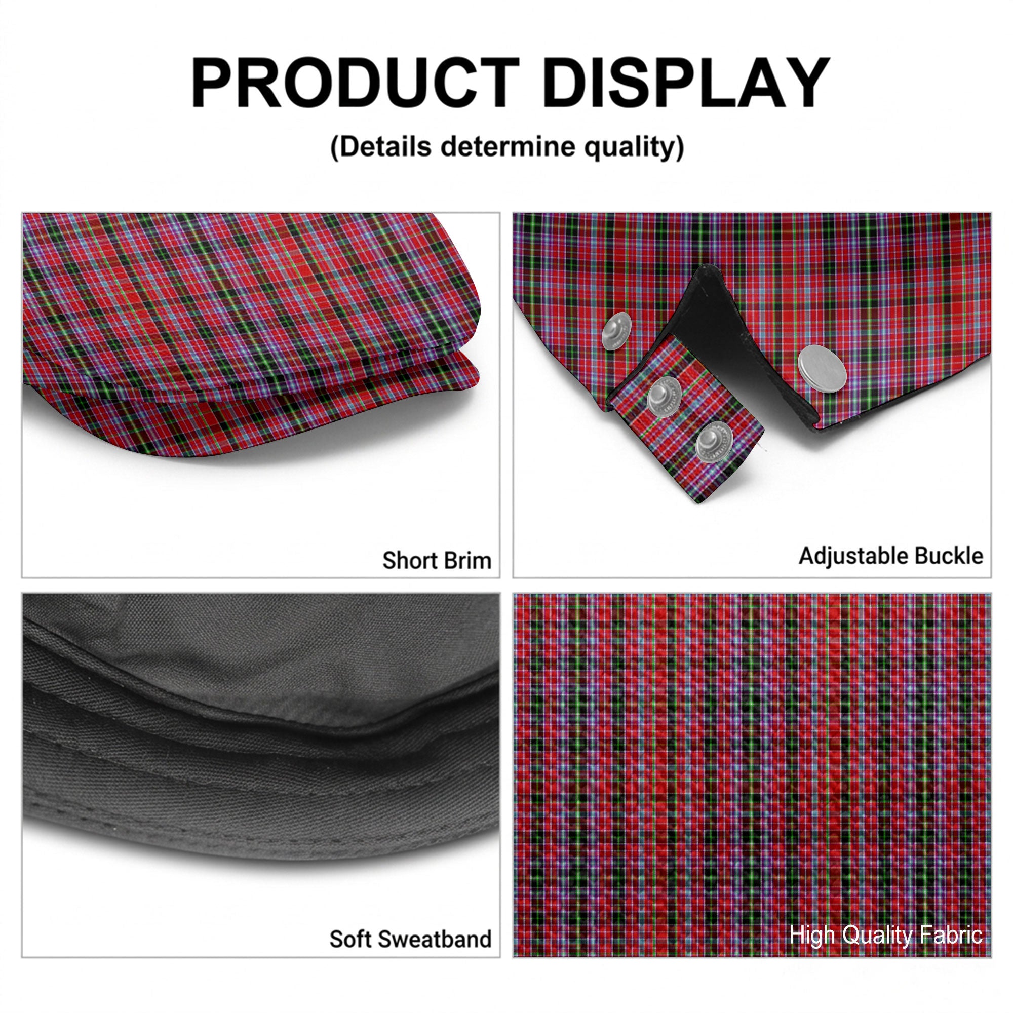 Udny Tartan Flat Caps