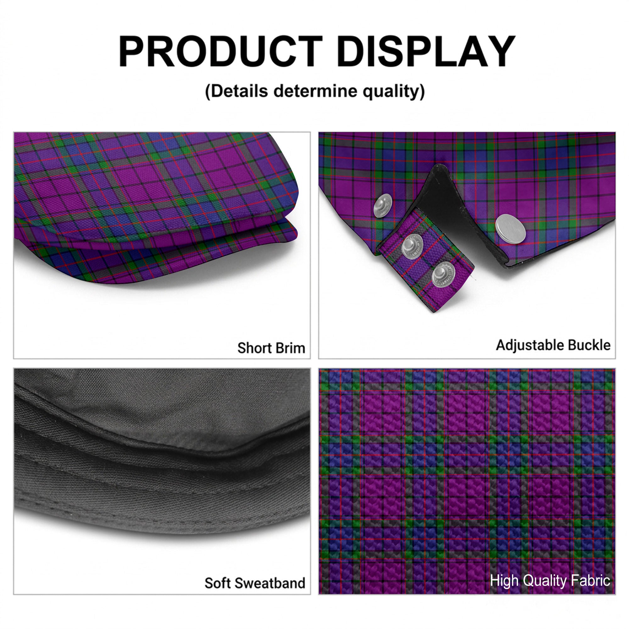 Wardlaw Modern Tartan Flat Caps
