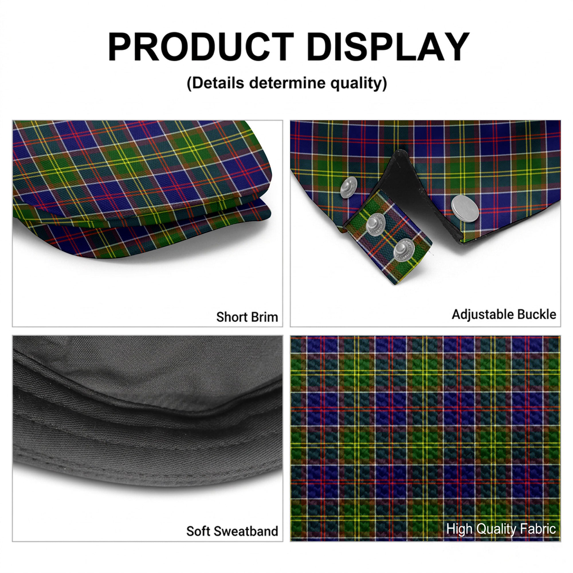 Whiteford Tartan Flat Caps