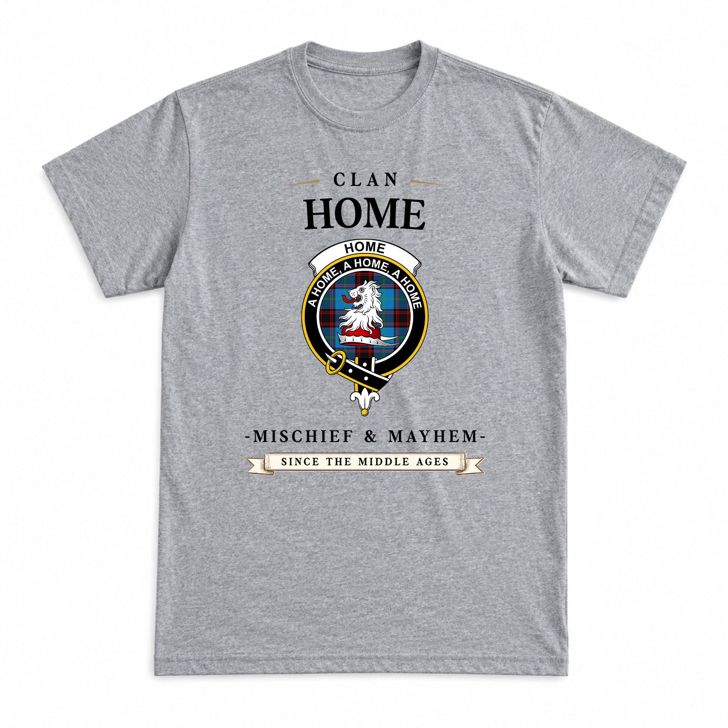 Home Ancient Tartan Crest Mischief and Mayhem T-shirt