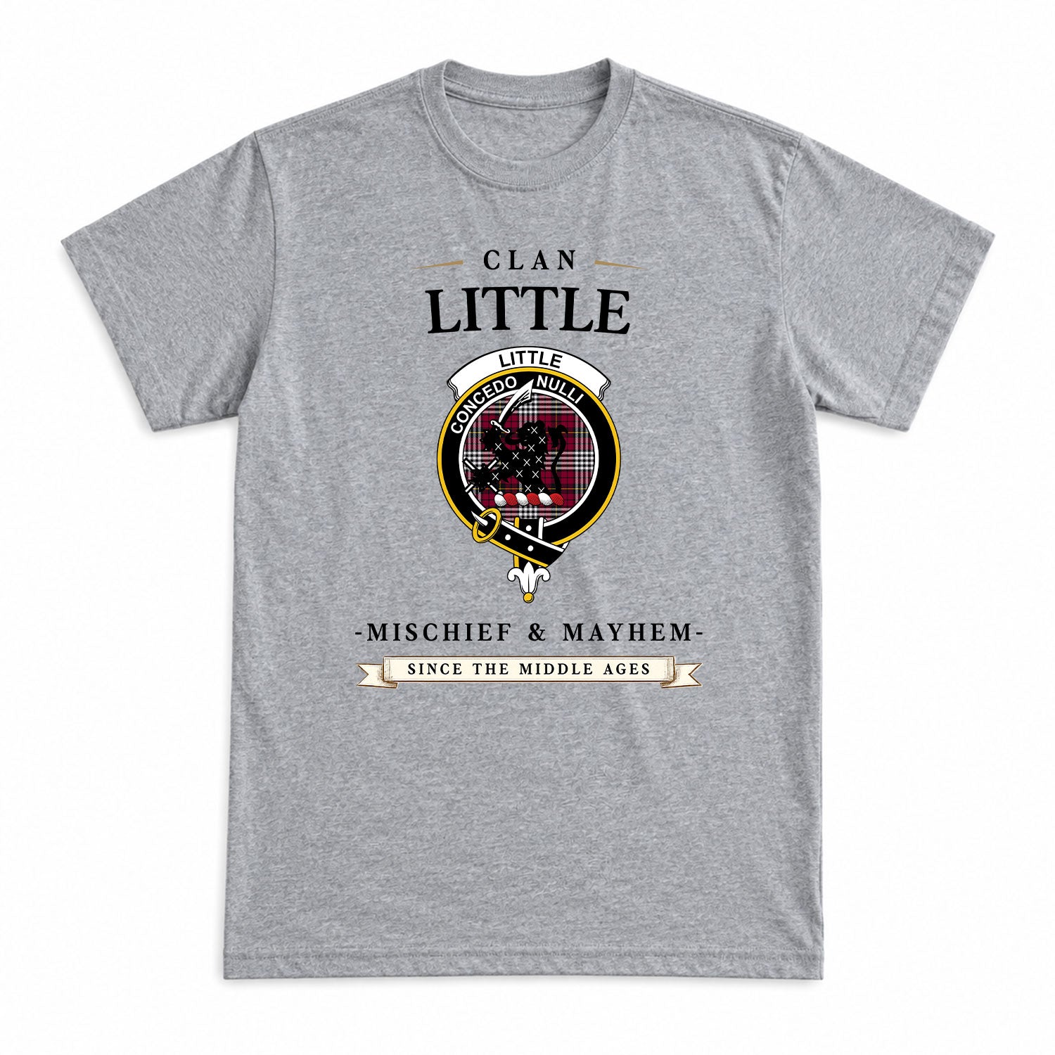 Little Tartan Crest Mischief and Mayhem T-shirt