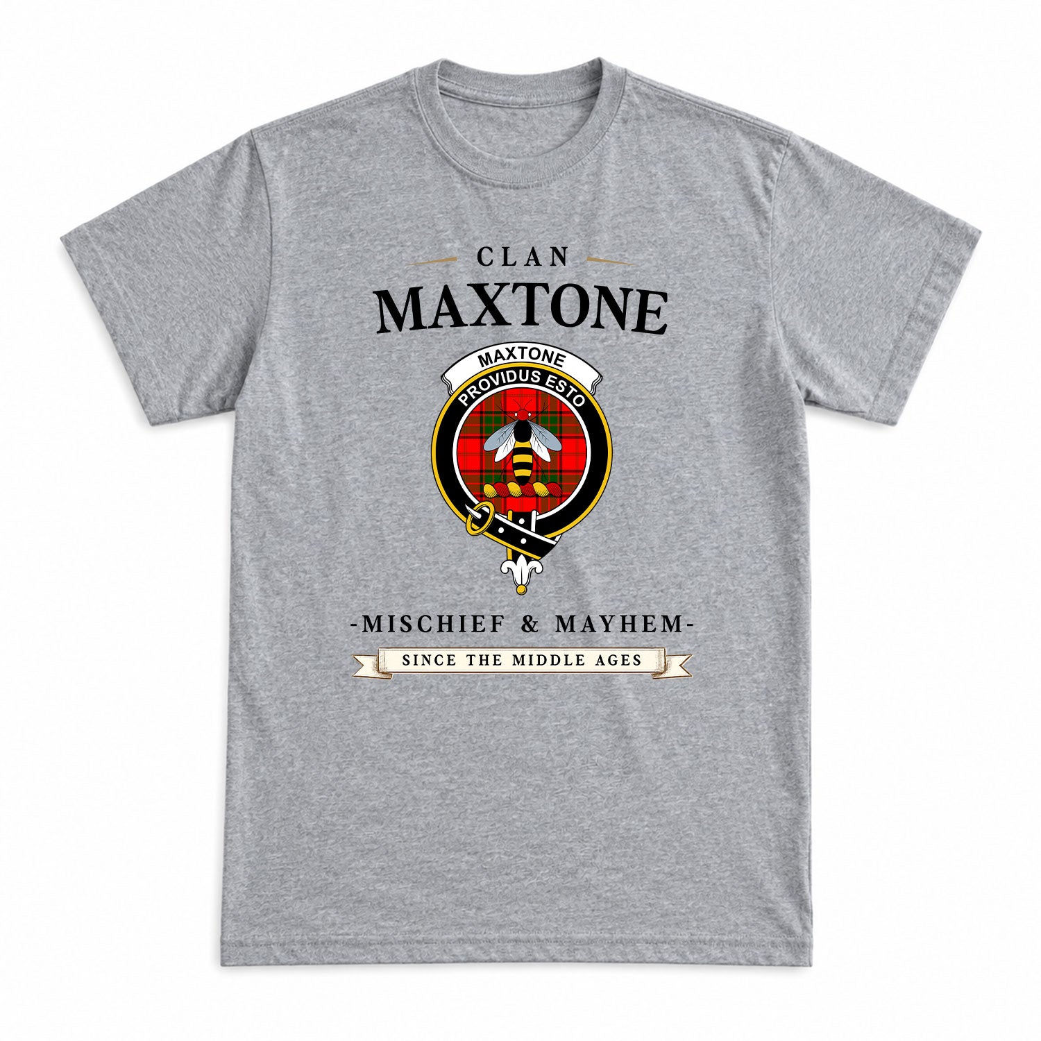 Maxtone Tartan Crest Mischief and Mayhem T-shirt