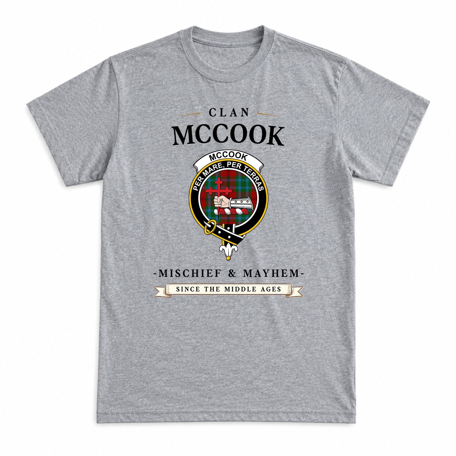 McCook Tartan Crest Mischief and Mayhem T-shirt