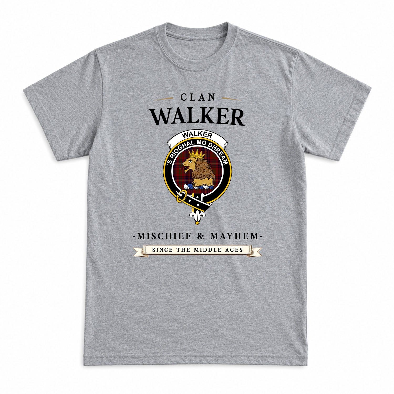 Walker Tartan Crest Mischief and Mayhem T-shirt