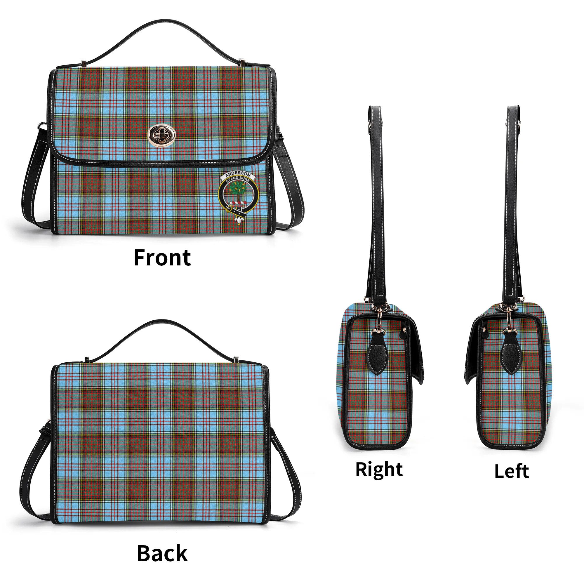 Anderson Ancient Tartan Crest Satchel Bag
