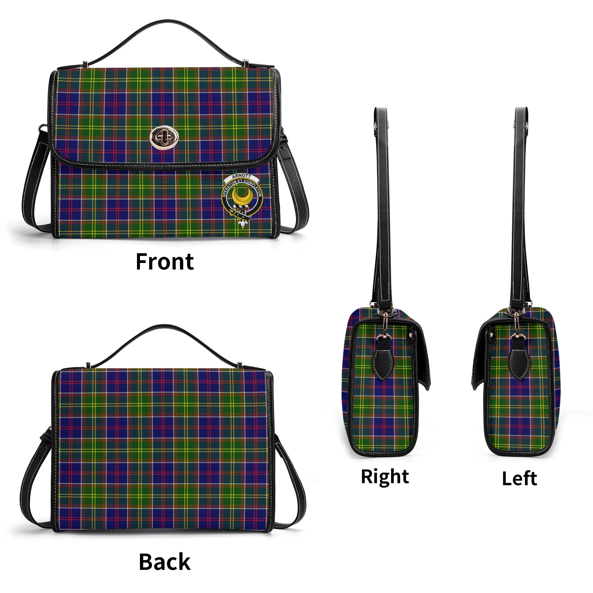 Arnott Tartan Crest Satchel Bag
