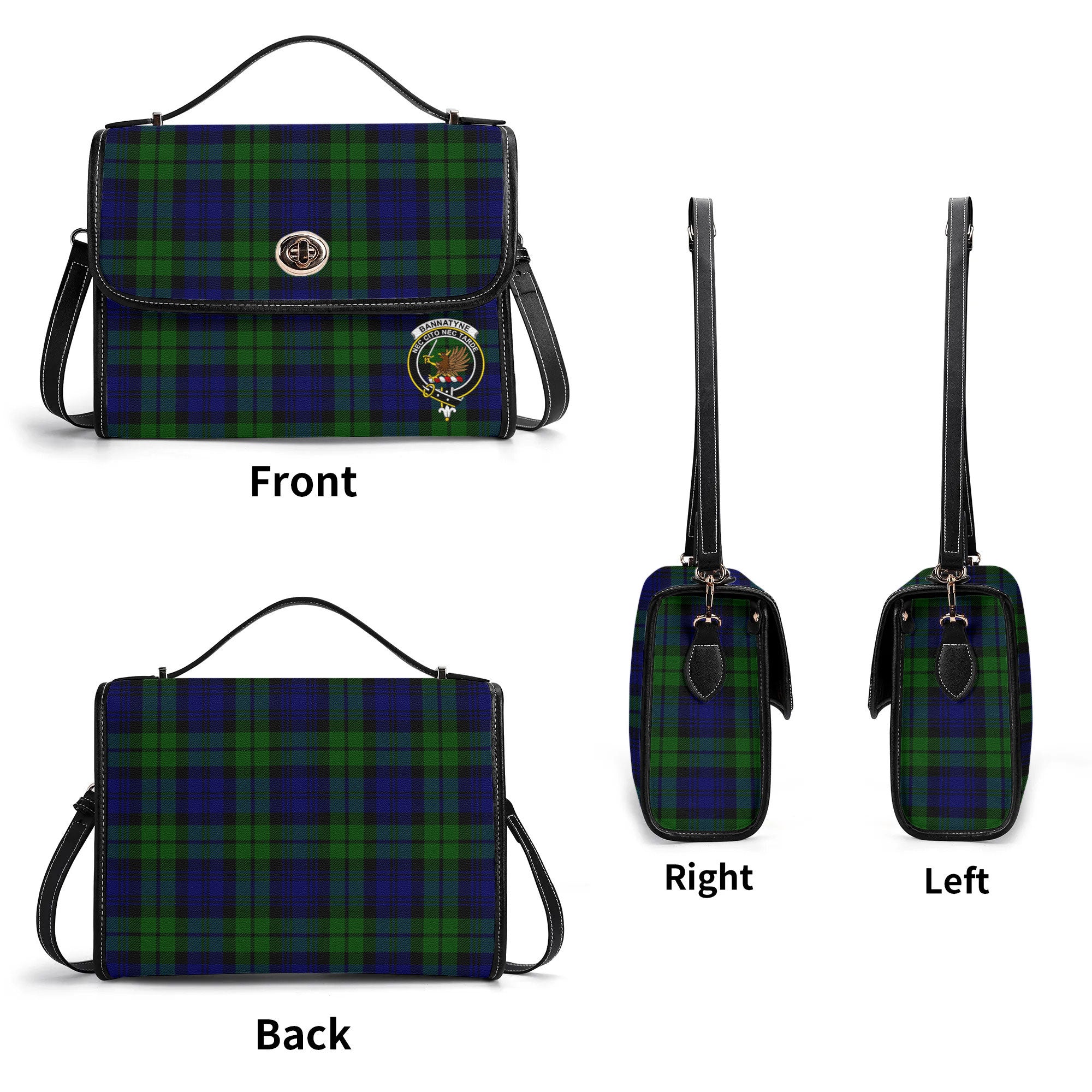 Bannatyne Tartan Crest Satchel Bag