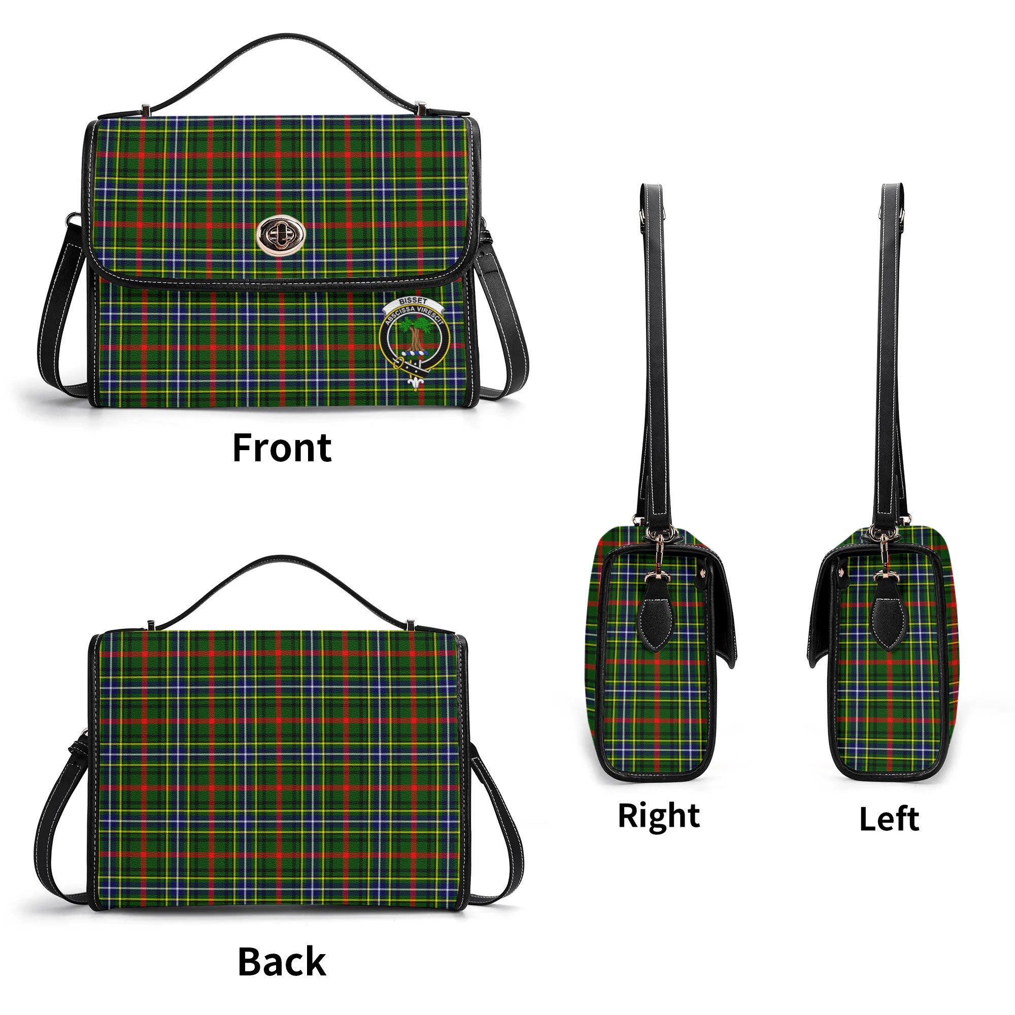 Bisset Tartan Crest Satchel Bag