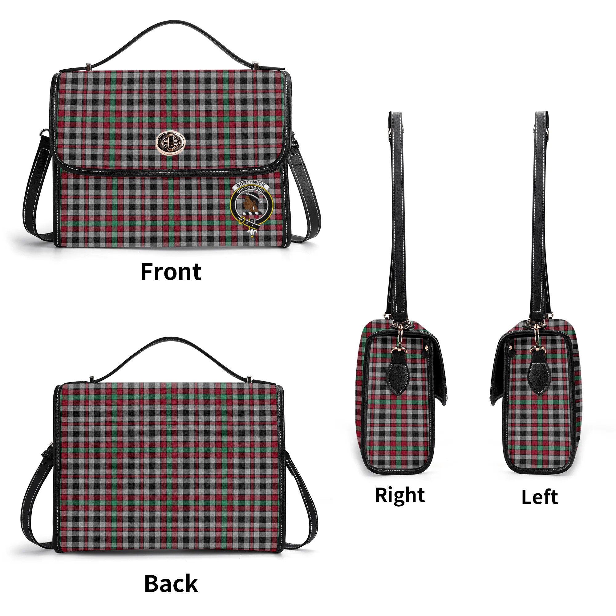 Borthwick Ancient Tartan Crest Satchel Bag