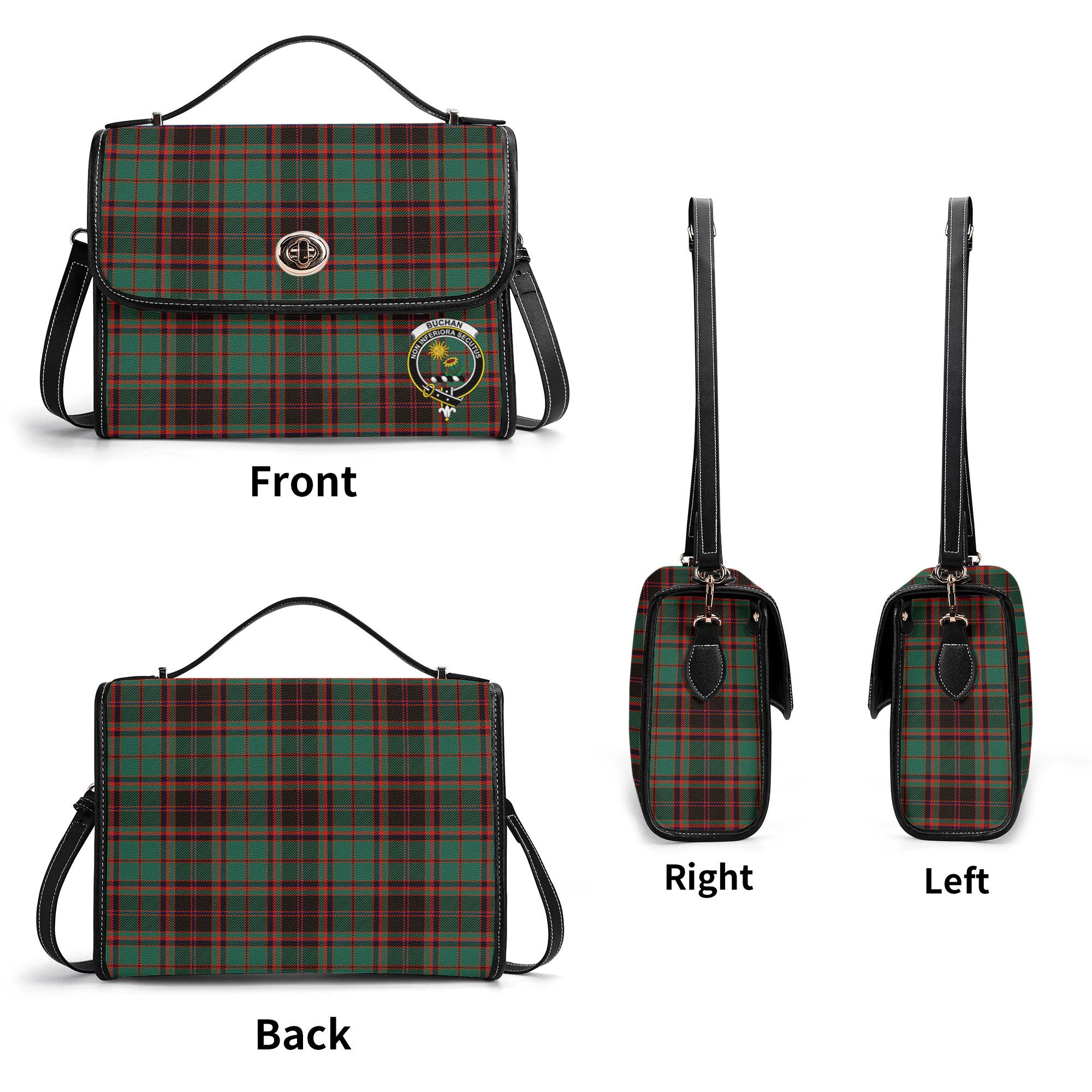 Buchan Ancient Tartan Crest Satchel Bag