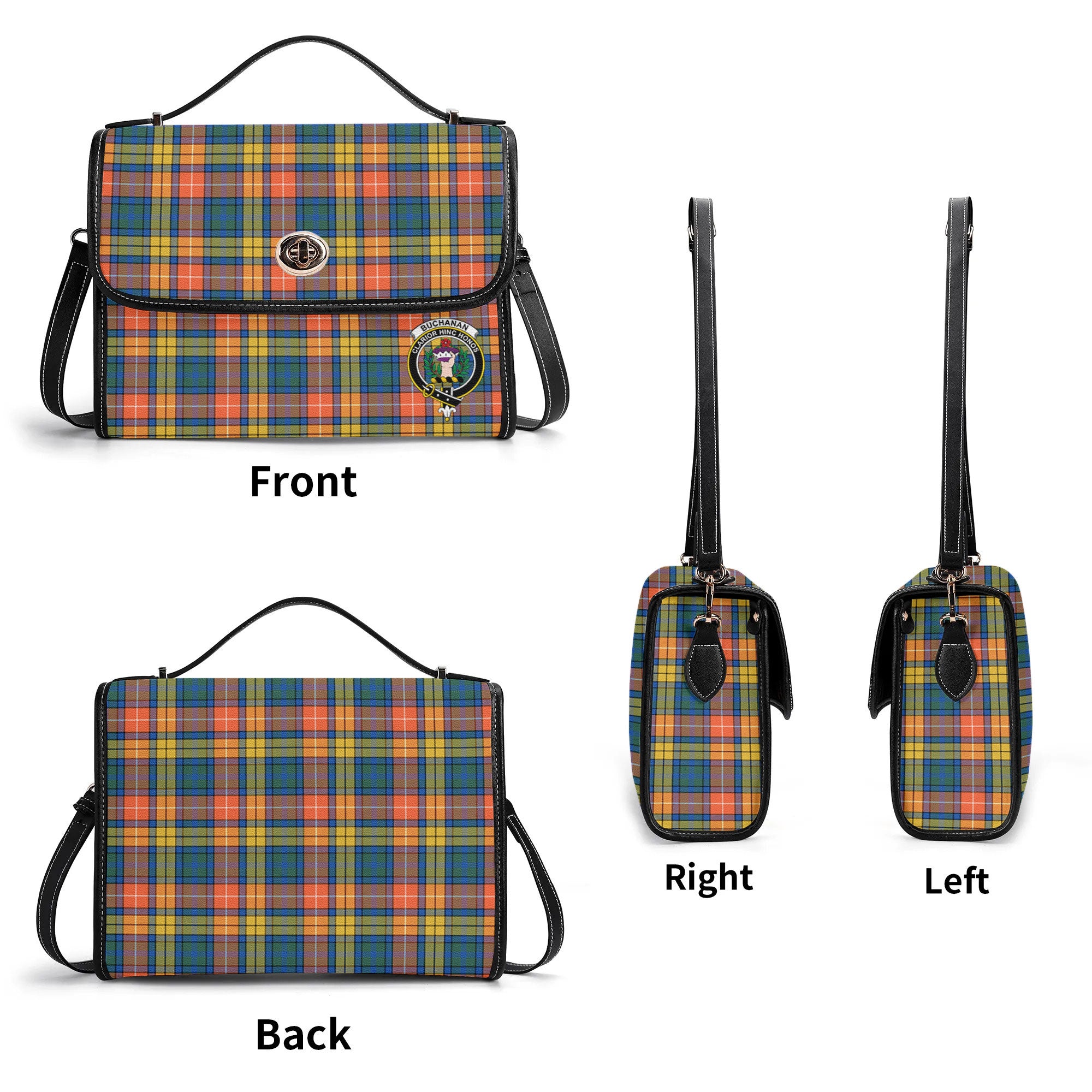 Buchanan Ancient Tartan Crest Satchel Bag