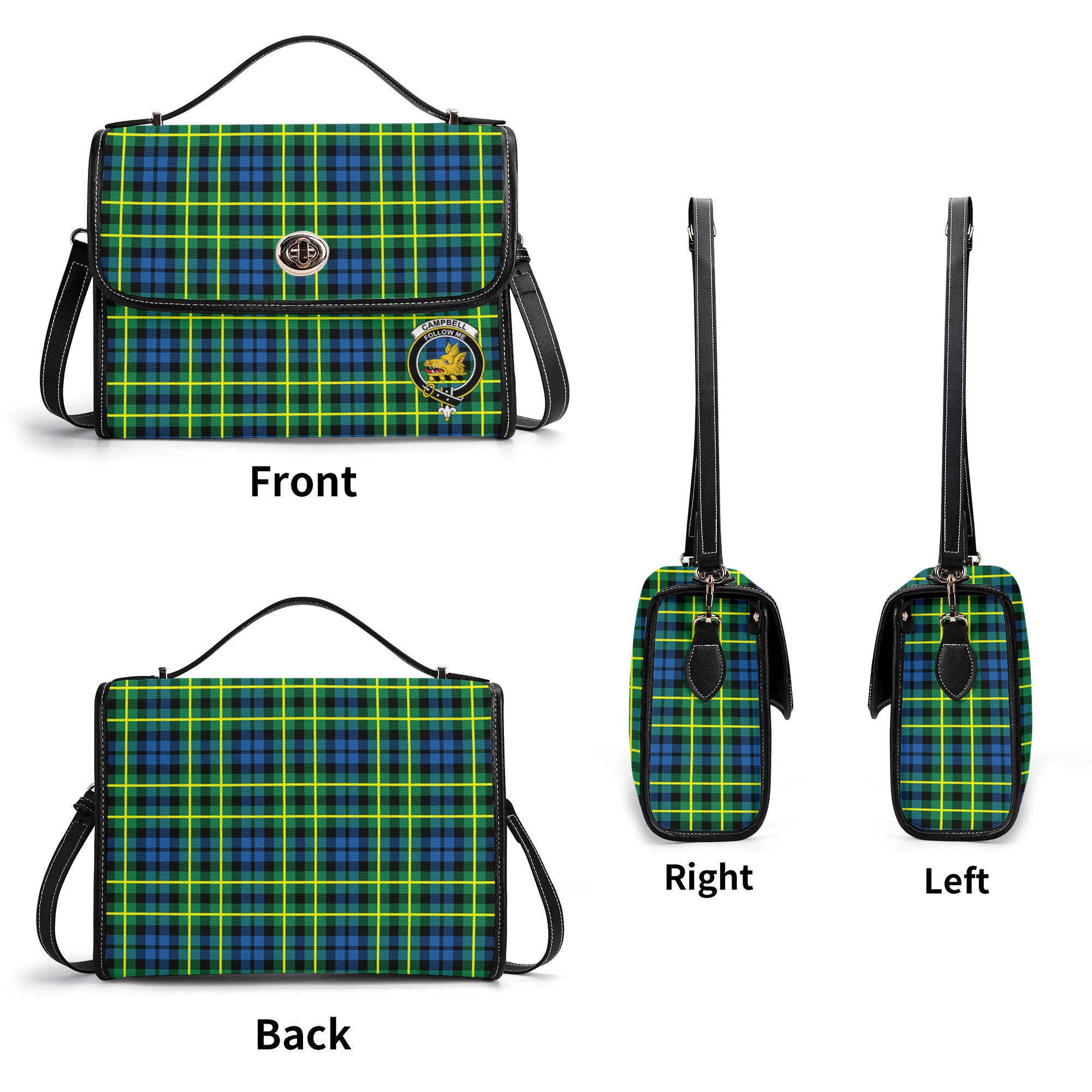 Campbell of Breadalbane Ancient Tartan Crest Satchel Bag