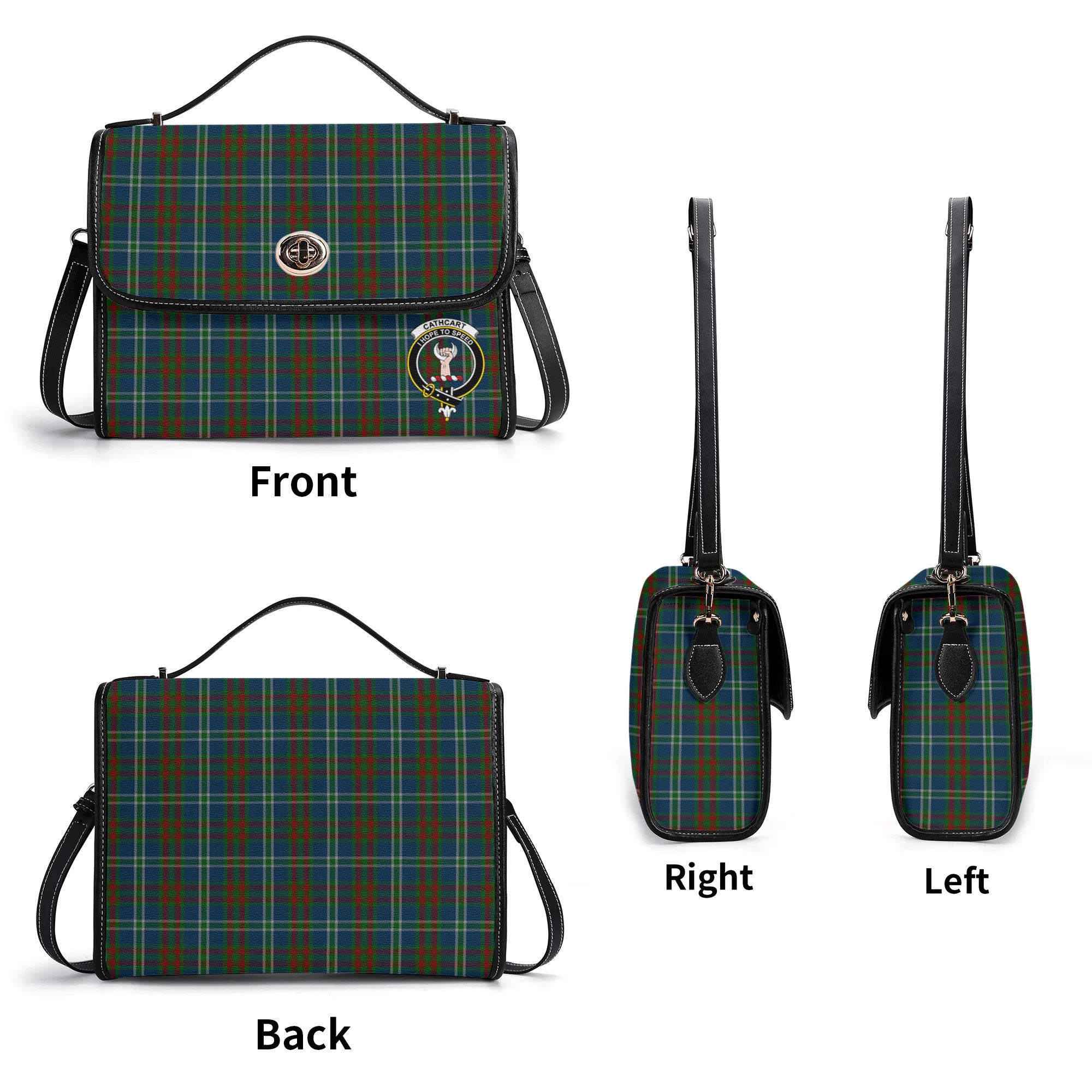 Cathcart Tartan Crest Satchel Bag