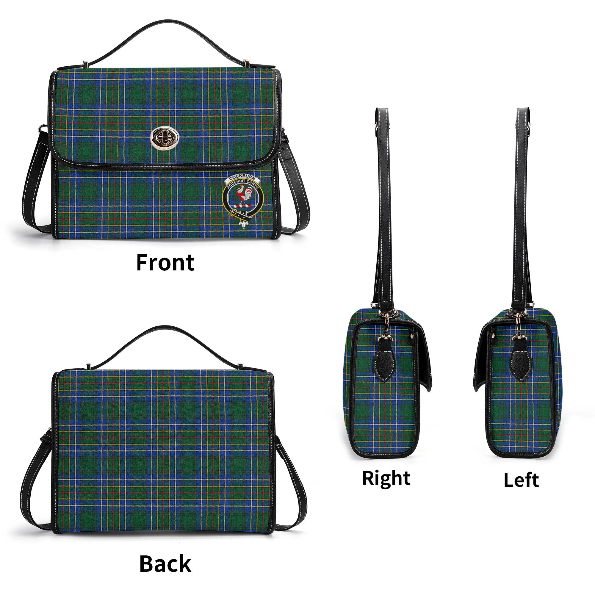 Cockburn Ancient Tartan Crest Satchel Bag